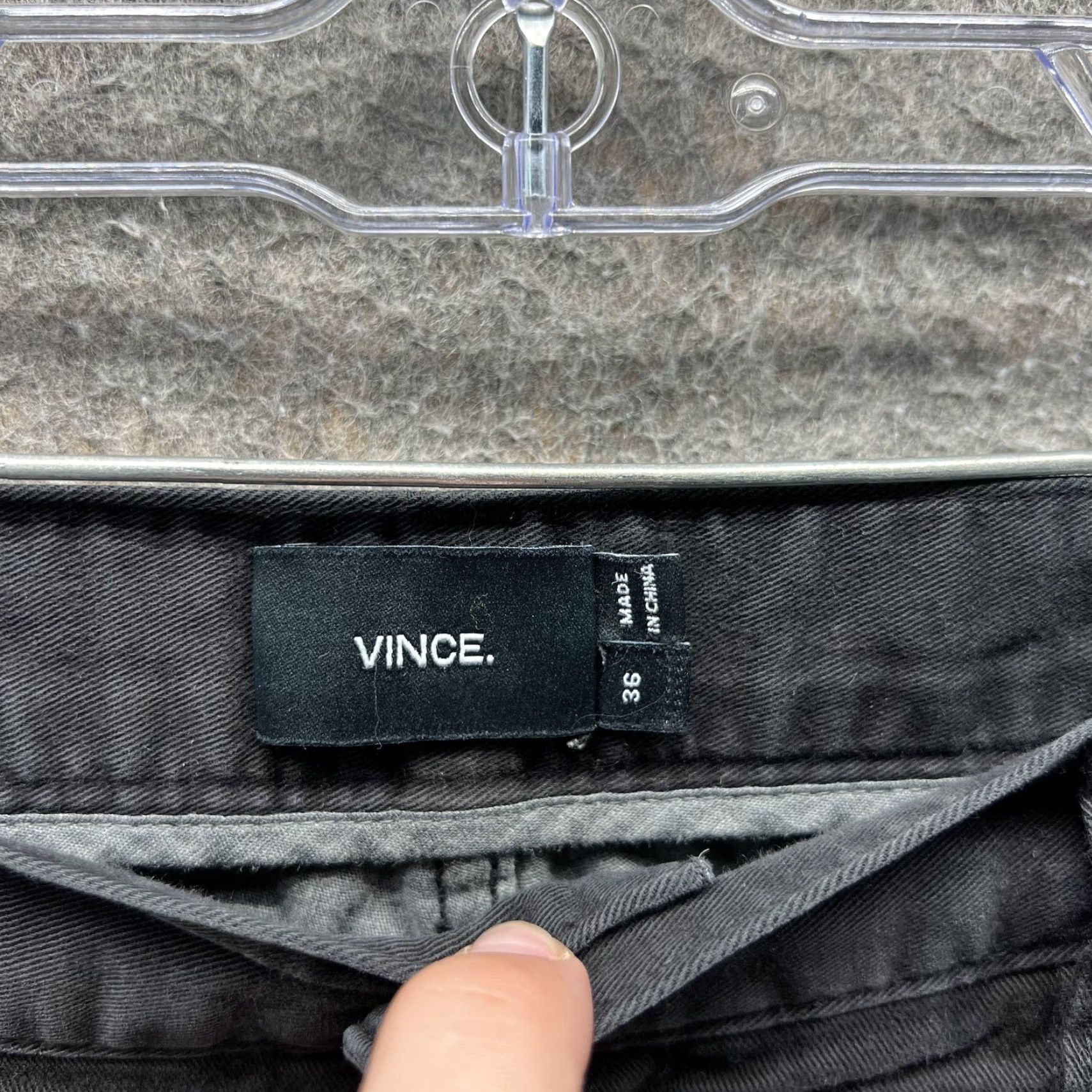 Vince Vince Pants Mens 36 Black Chino Five Pocket Casual Straight Leg Pants Size US 36 / EU 52 - 7 Thumbnail