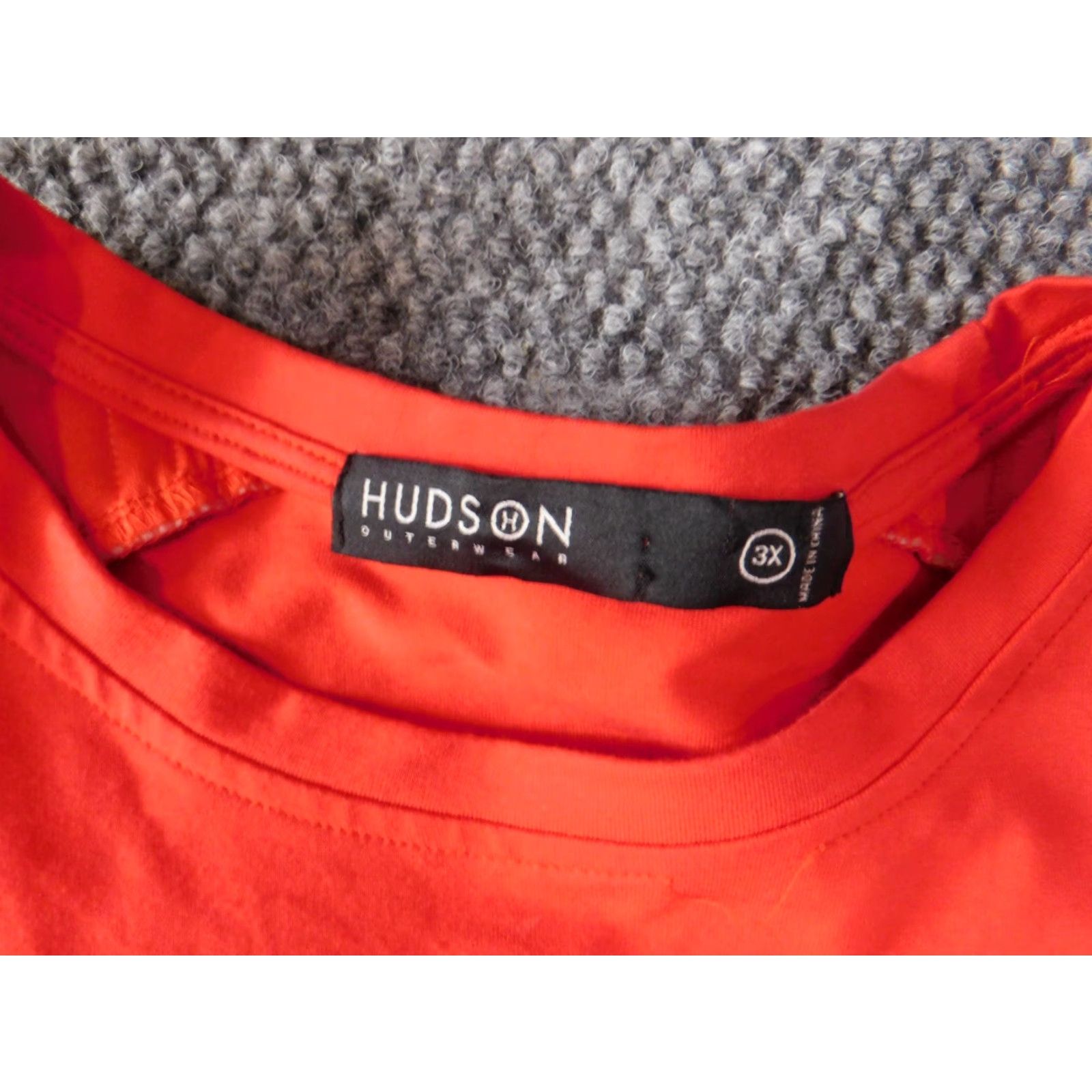 Hudson Hudson Mens T-Shirt 3XL Red Designer Crew Neck Short Sleeve Cotton Breathable Logo Classic Fit Regular Men Size US XXL / EU 58 / 5 - 4 Thumbnail
