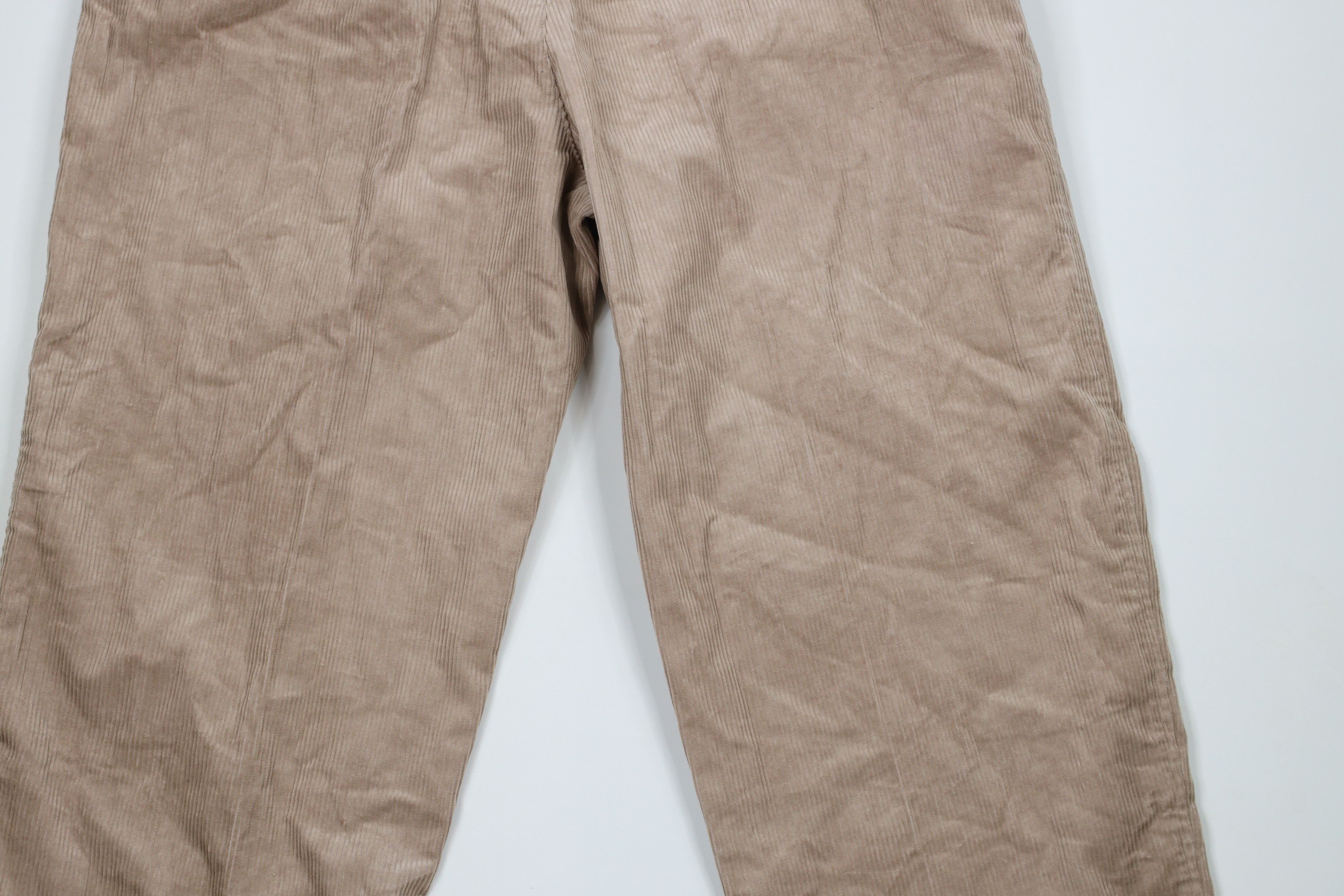 Vintage Vintage 90s Streetwear Fit Wide Leg Corduroy Pants Beige Size US 42 / EU 58 - 9 Thumbnail