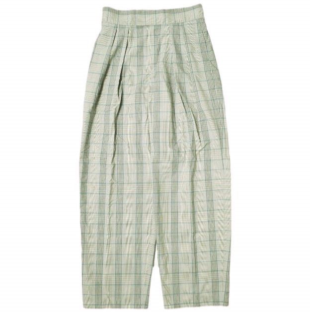 Other Other green label relaxing UNITED ARROWS Check Tuck Wide Pants Polyester Pants Others Bottoms 3614-199-2406 Size ONE SIZE - 1 Thumbnail