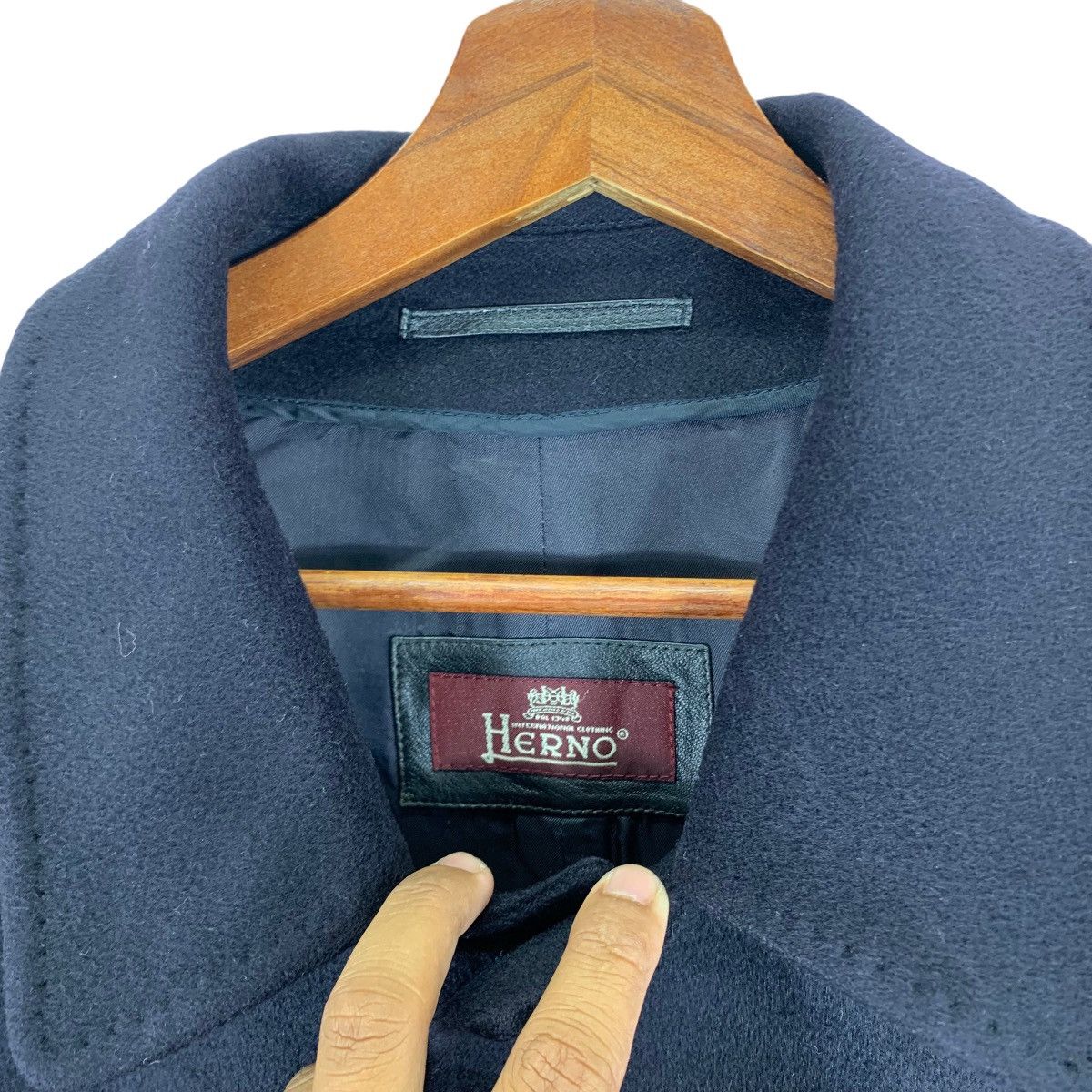 Designer × Herno VINTAGE HERNO DESIGNER ITALY WOOL JACKET Size US M / EU 48-50 / 2 - 6 Thumbnail