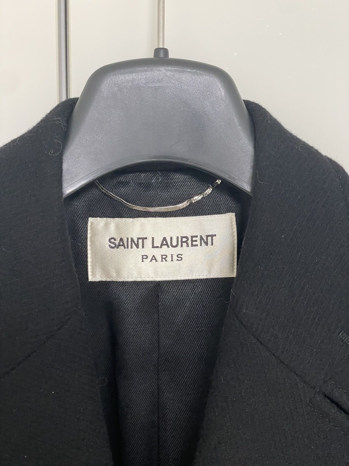 Saint Laurent Paris Saint laurent fw15 leather collar coat hedi slimane Size US S / EU 44-46 / 1 - 3 Thumbnail