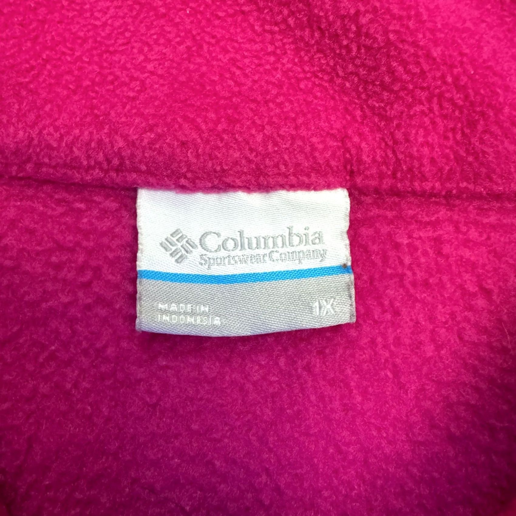 Pinko Columbia Benton Springs Fleece Jacket Womens 1X Pink Full Zip Pocket Outdoor Size XL / US 12-14 / IT 48-50 - 5 Thumbnail