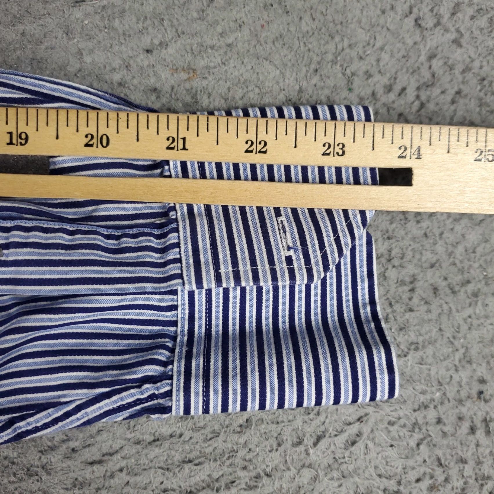 Tommy Bahama Tommy Bahama Shirt Mens 17.5 Blue Striped Dress Button Up Long Sleeve Size 46R - 6 Thumbnail
