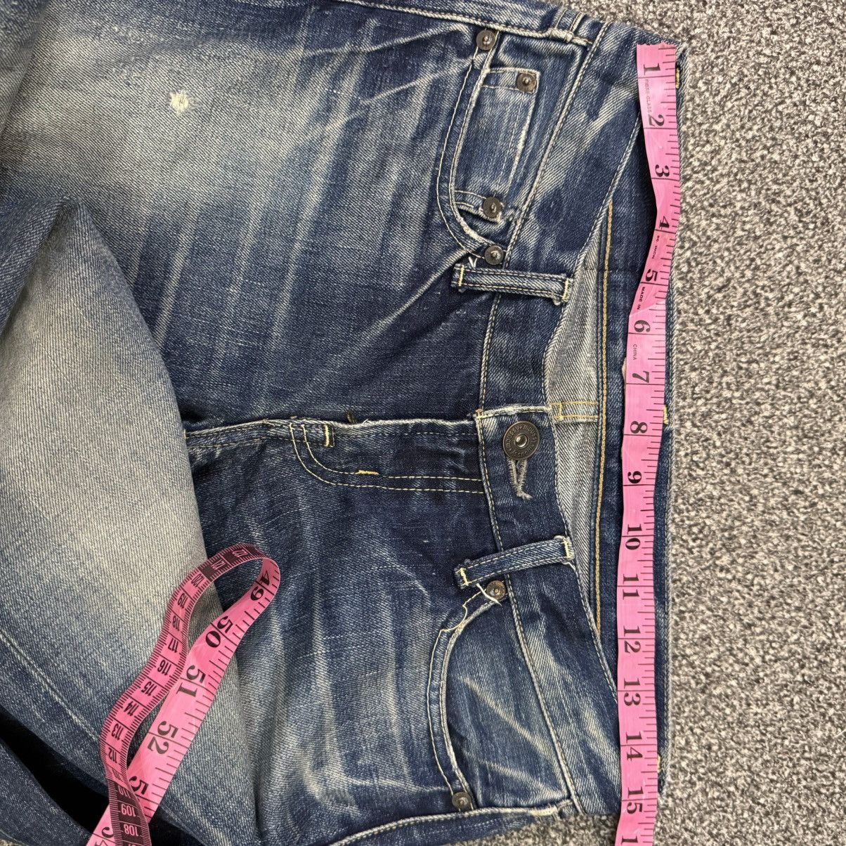 Beauty Beast 🔥🇯🇵 Vintage Japanese Selvedge Moussy Distressed Flared Denim Size 30" / US 8 / IT 44 - 14 Thumbnail
