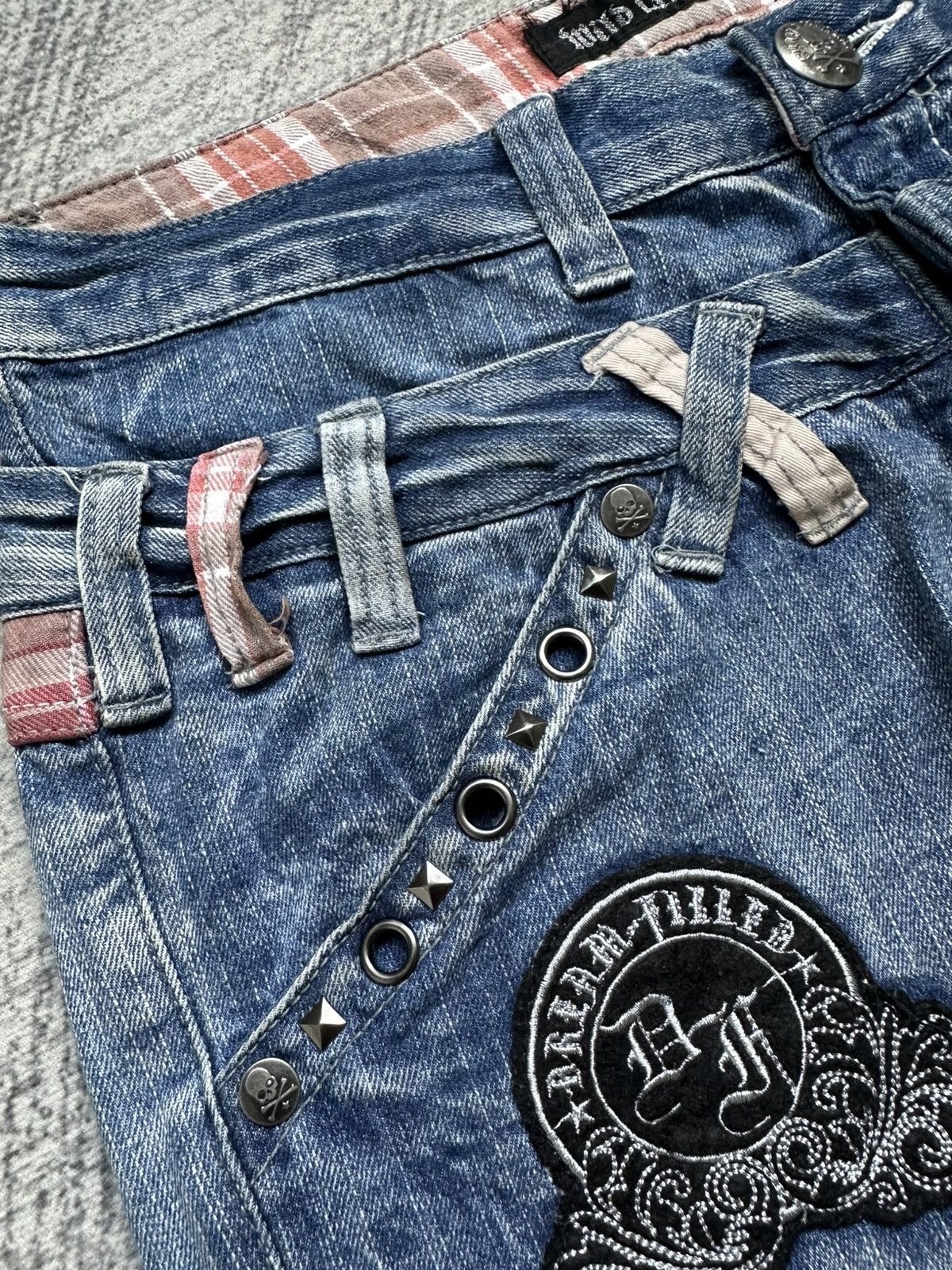 Japanese Brand Vintage Double Waist Wild Life Wash Jeans Size US 34 / EU 50 - 7 Thumbnail