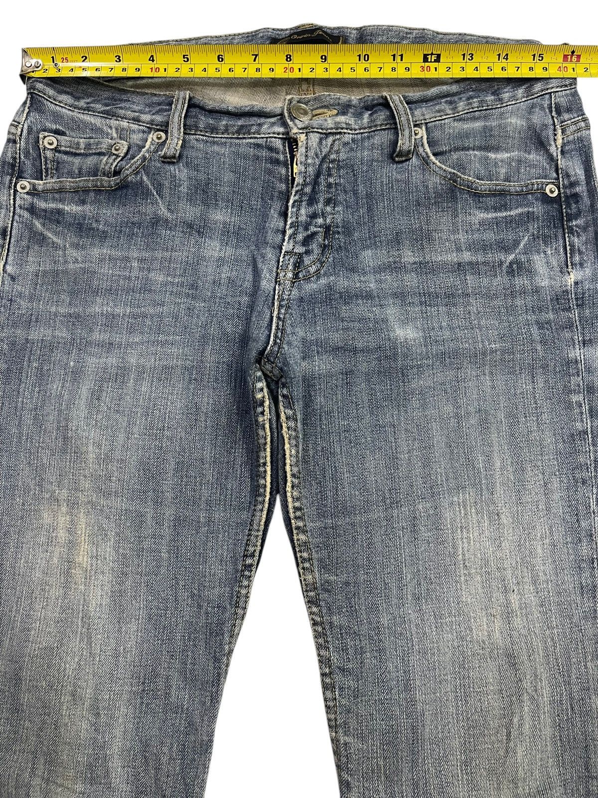 If Six Was Nine Vintage Japanese Brand Blue Faded Wash Style Flare Jeans Size US 32 / EU 48 - 11 Thumbnail