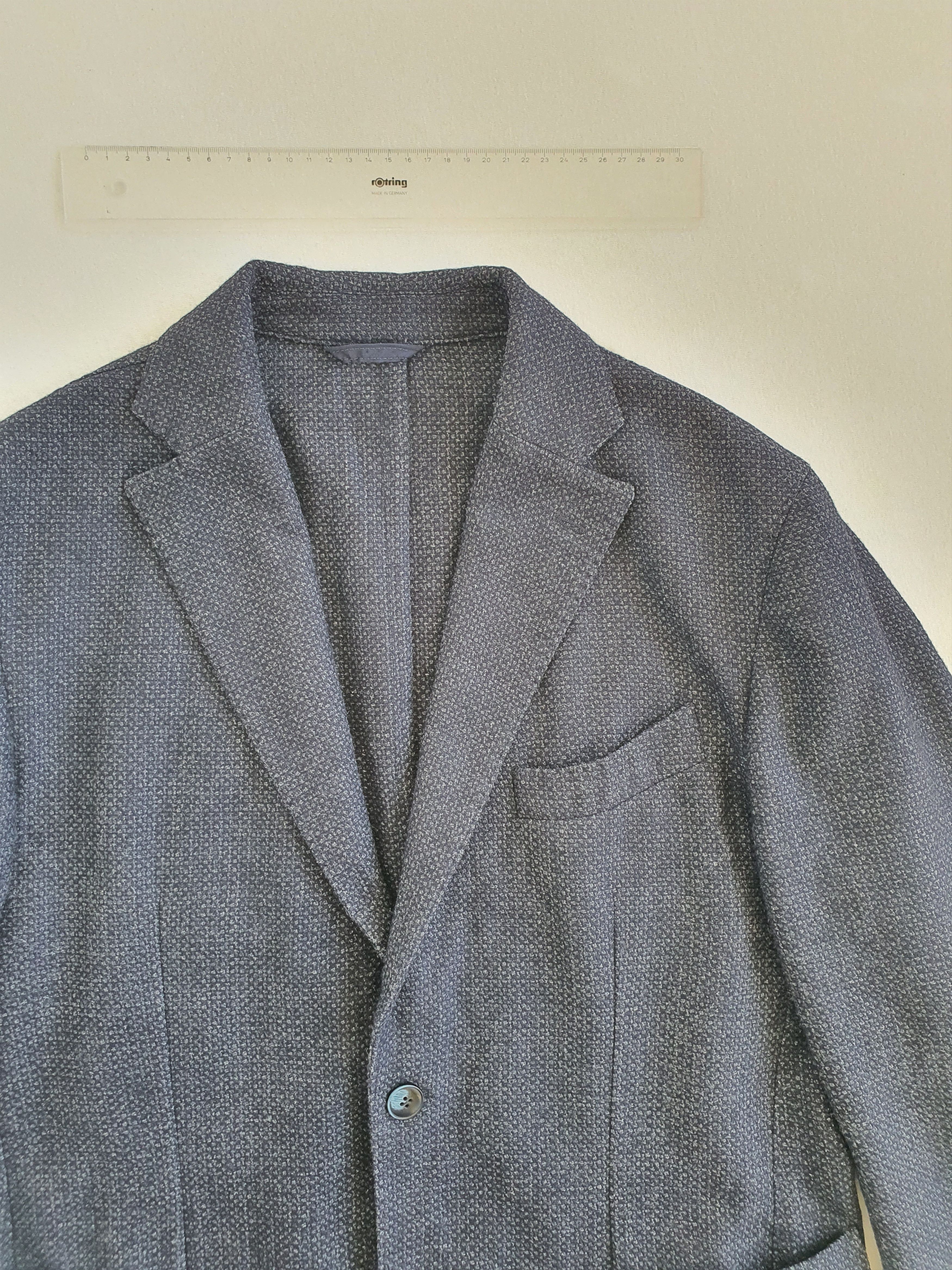 L.B.M. 1911 Technical Textured Woven Hopsack Sports Coat Jacket Size 38R - 3 Thumbnail