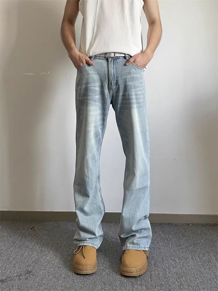 Japanese Brand × Jean High street washed straight micro flare jeans Size US 31 - 2 Thumbnail