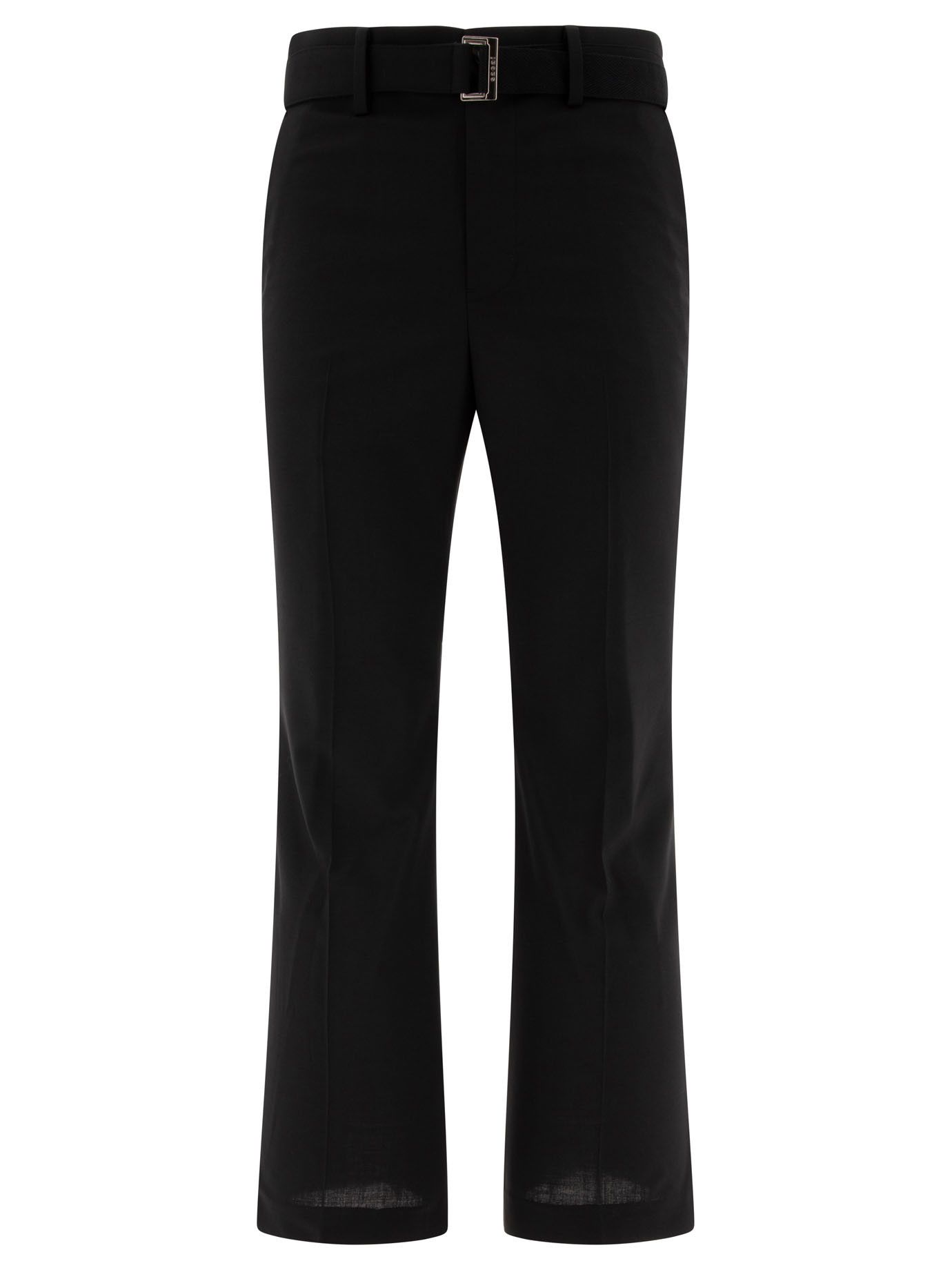 【関税・送料込み】SACAI PANTS BLACK WOOL BLEND TROUSERS Sacai Runaway Sacai AW20 Wool Melton Pants | Grailed