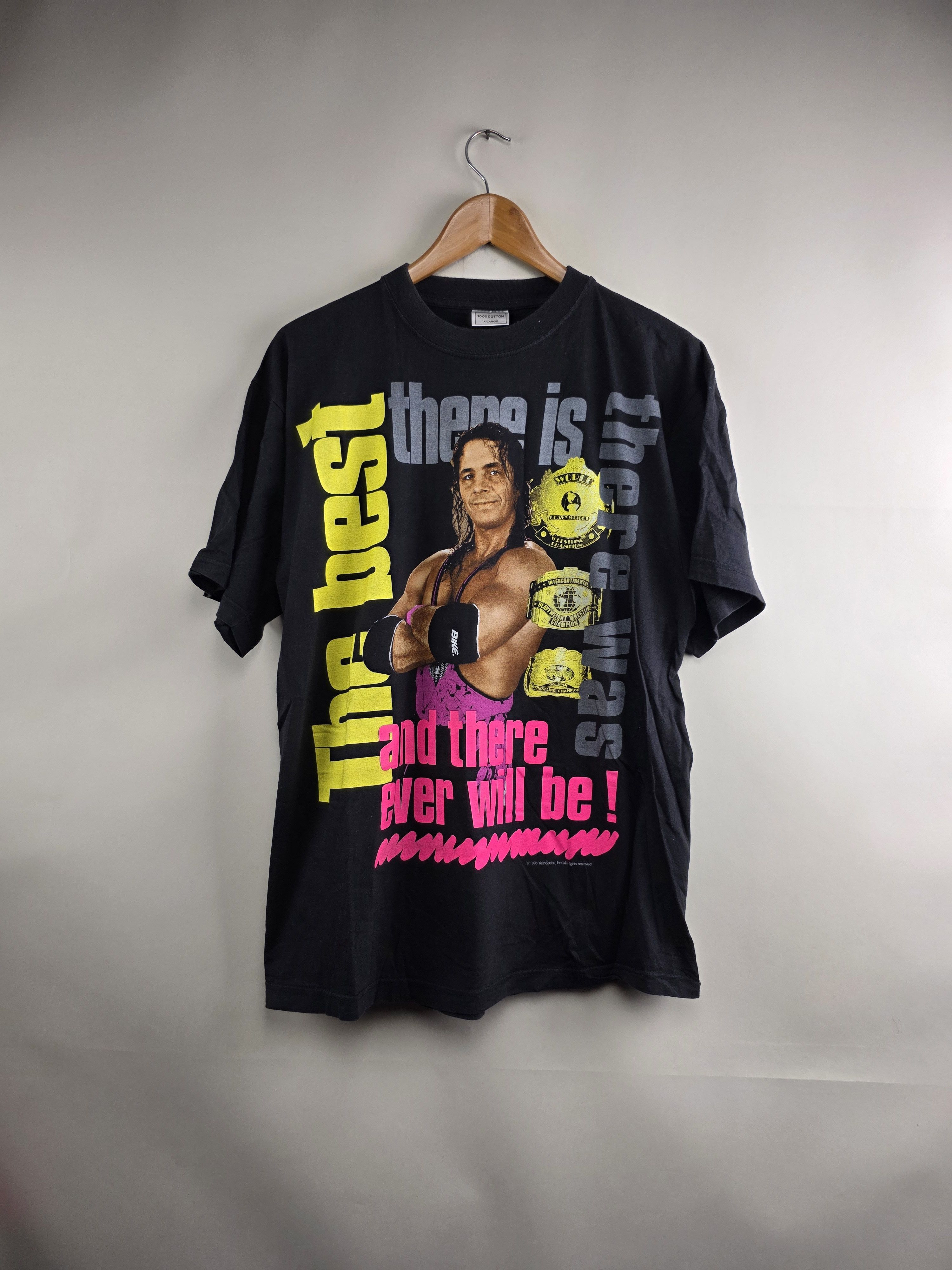 Vintage × WWE × WWF 1996 WWF Bret Hart The Best XL 23" 29" Size US XL / EU 56 / 4 - 1 Thumbnail