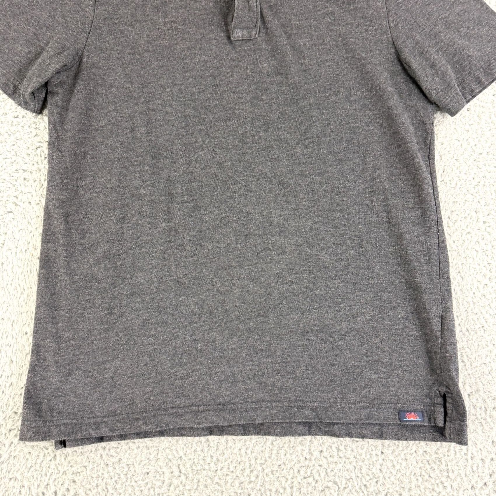 Faherty Faherty Shirt Mens Medium Gray Cotton Stretch Short Sleeve Casual Polo Size US M / EU 48-50 / 2 - 4 Thumbnail