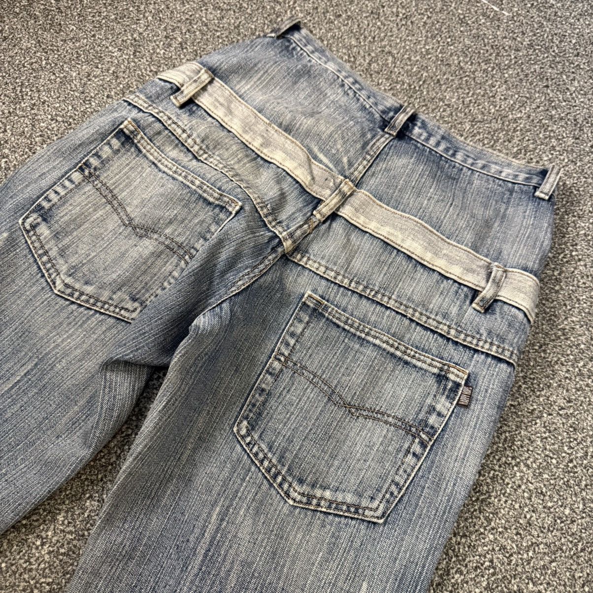 semanticdesign 🔥🇯🇵 Japanese Double Waist Happy Hope Distressed Denim Size US 30 / EU 46 - 4 Thumbnail