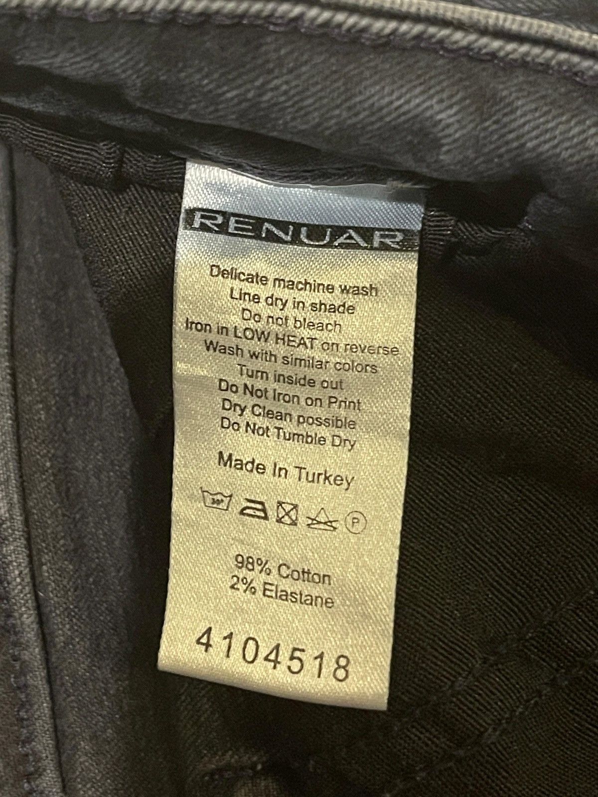 Renuar Renuar Black Ribbed Jeans Size US 28 / EU 44 - 2 Thumbnail