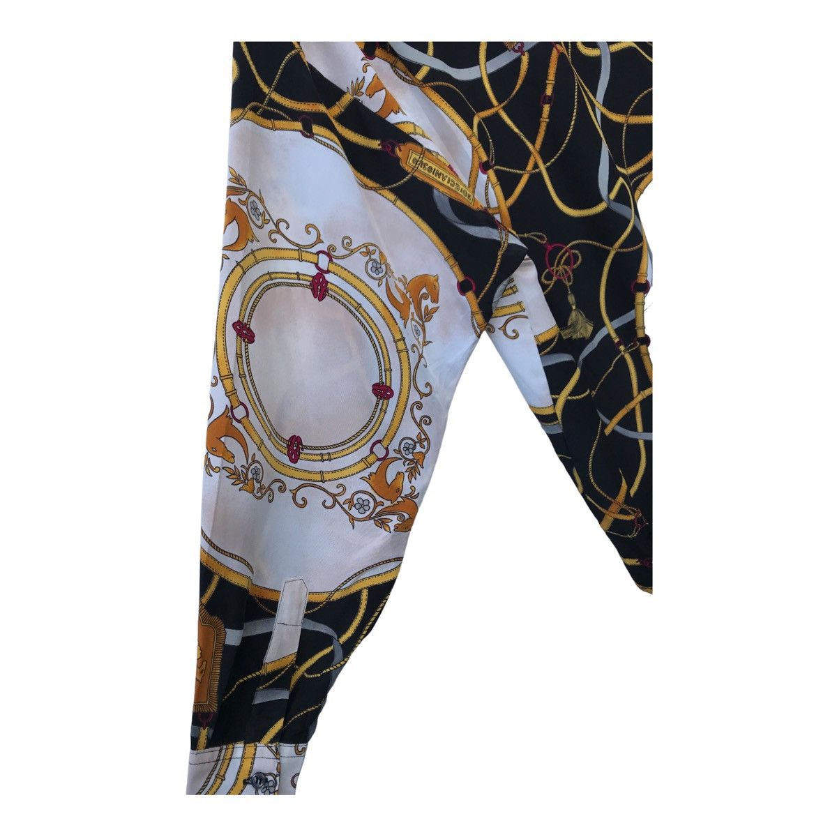 Designer Vintage Voix d Homme Chain Print Baroque Pop Art Button Down Size US L / EU 52-54 / 3 - 13 Thumbnail