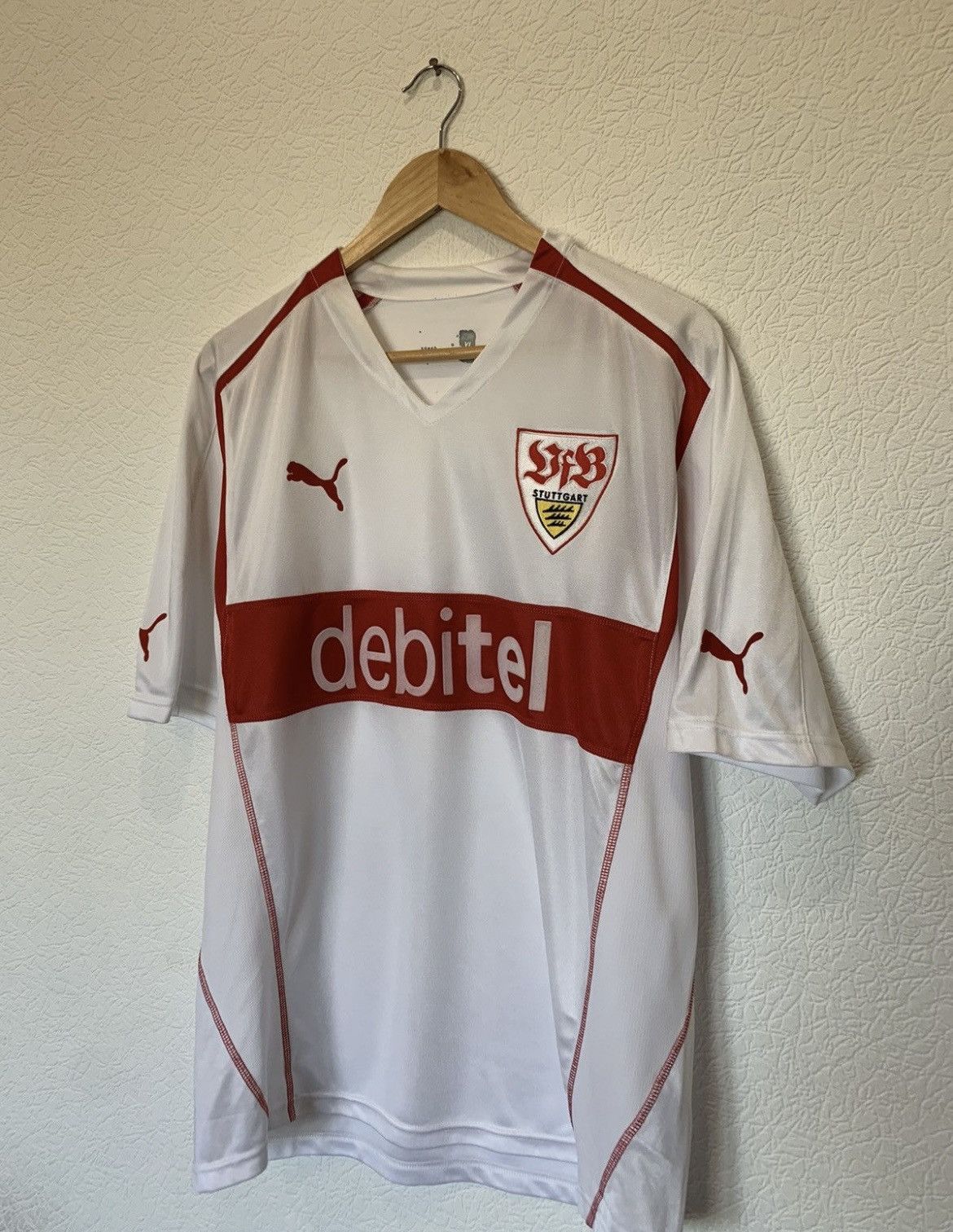 Puma STUTTGART PUMA 2004/2005 HOME KIT SOCCER JERSEY FOOTBALL Size US XL / EU 56 / 4 - 2 Thumbnail