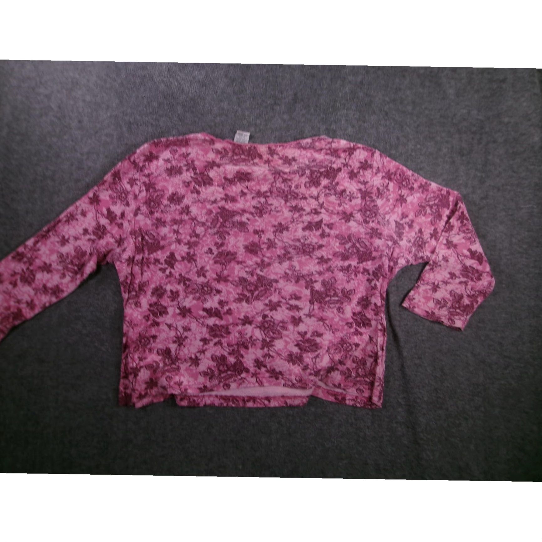 Vintage VINTAGE White Stag Plus Size Women's Long Sleeve T-Shirt 18W Pink Floral Cotton Knitted Fall Spring Casual Size XXL / US 16-18 / IT 52-54 - 7 Thumbnail
