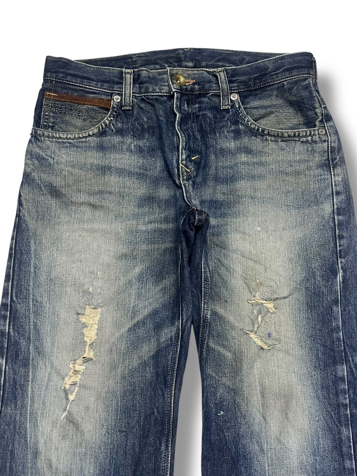 Edwin Edwin Exclusive Vintage Baggy Loose Distressed & Faded Wash Size US 34 / EU 50 - 3 Thumbnail