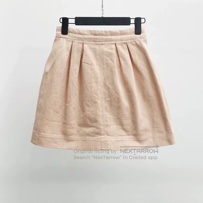 Fendi Fendi Pink Logo Denim Skirt Size 24" / US 00 / IT 34 - 2 Thumbnail