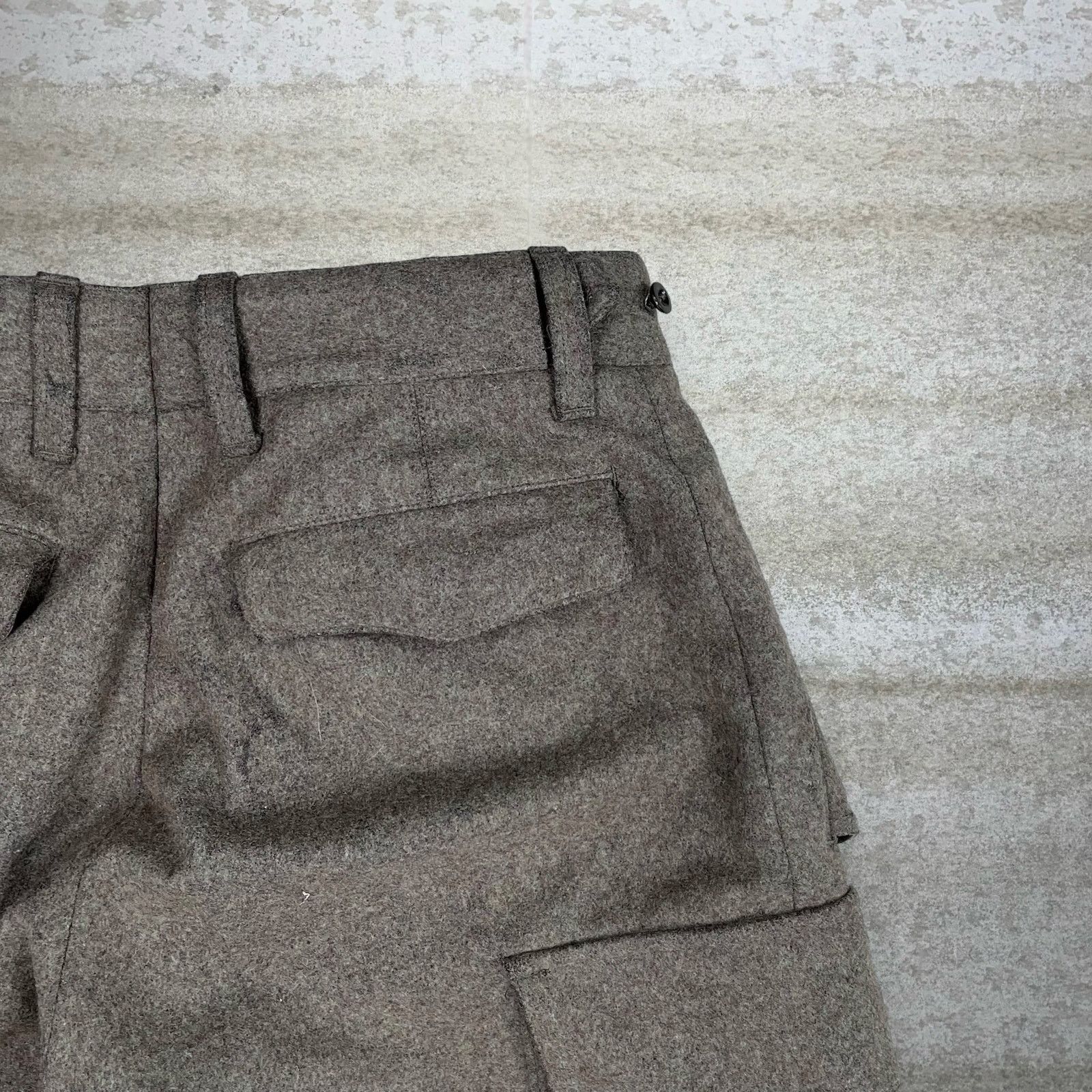 Japanese Brand × Vintage Crazy True Vintage 50s German Army Cargo Pants Green Baggy Size US 30 / EU 46 - 3 Thumbnail
