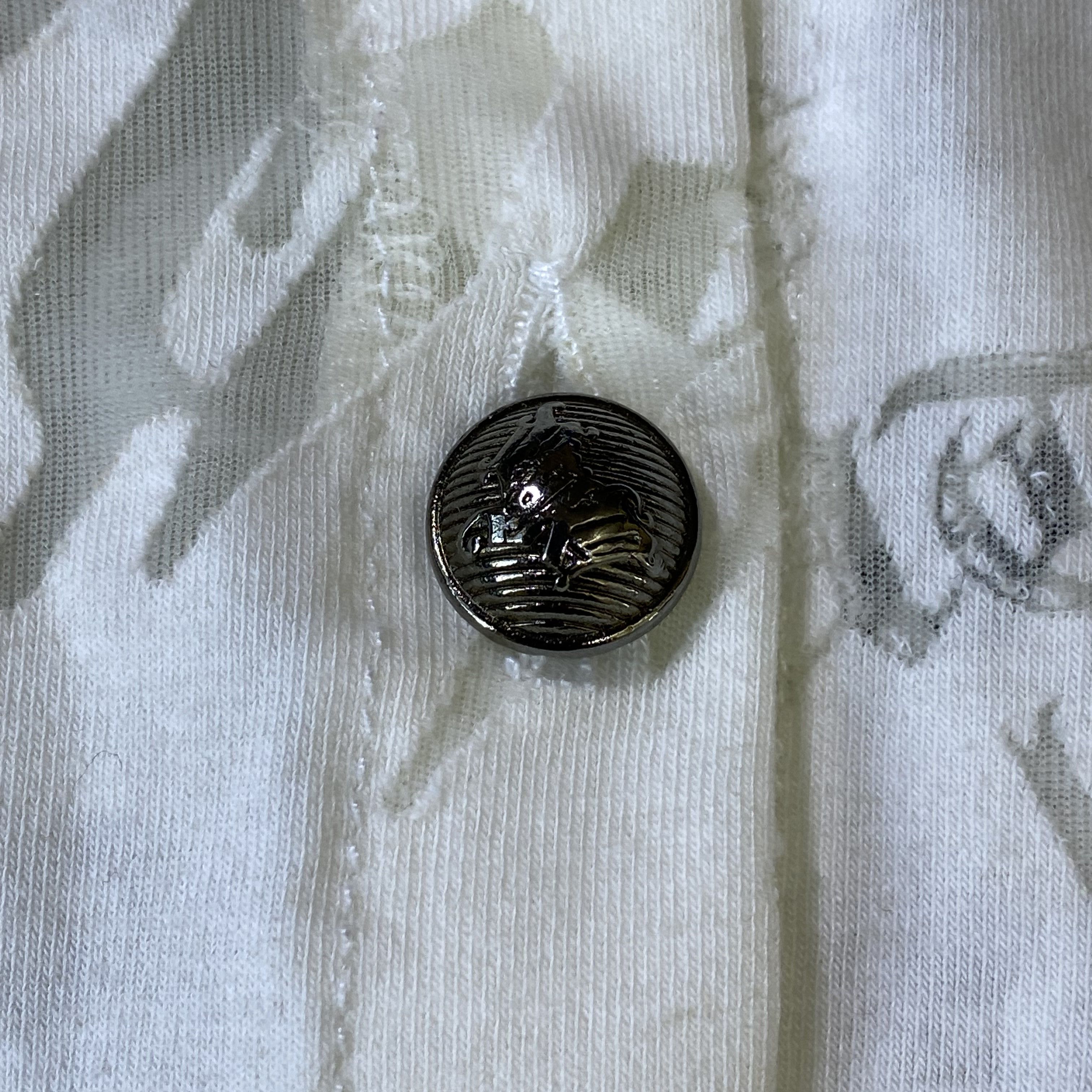 Versace Jeans Couture × Vintage Vintage White House Of Rock Tattoo Prints Button Up Top Size L / US 10 / IT 46 - 6 Thumbnail
