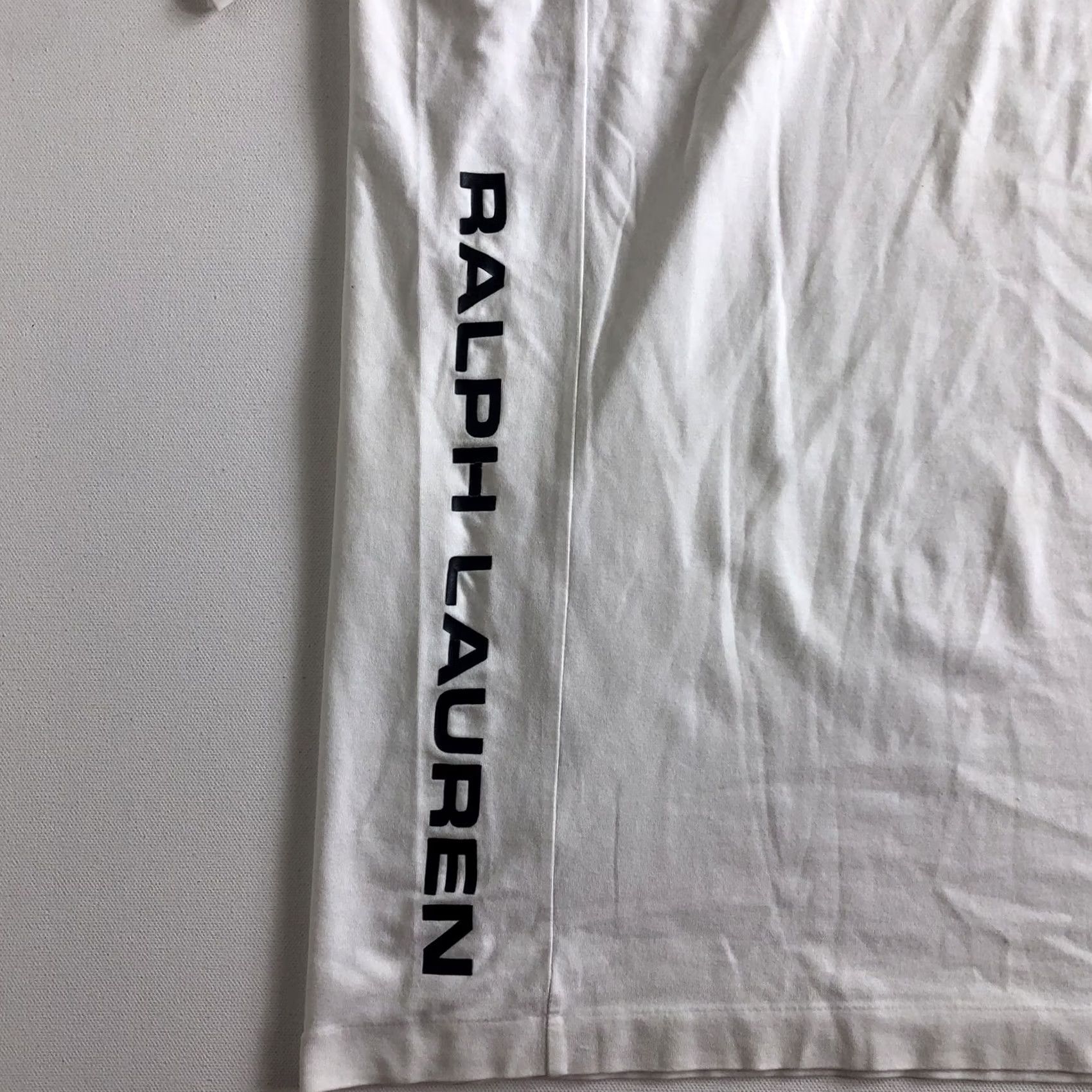 Polo Ralph Lauren Polo Ralph Lauren Quarter Zip Mens Sz L White Short Sleeve Moisture Management Size US L / EU 52-54 / 3 - 3 Thumbnail
