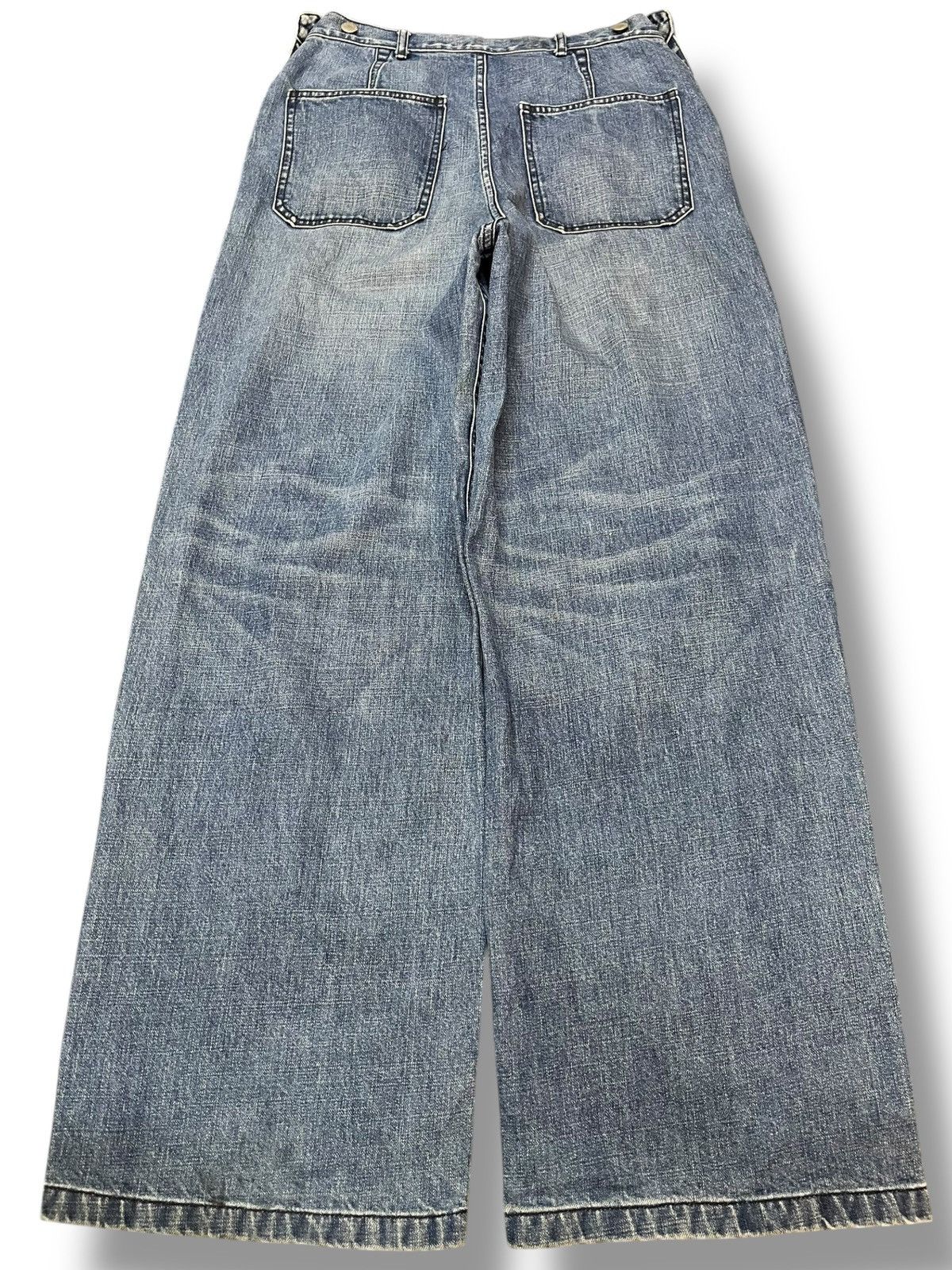 Japanese Brand × Vintage Vintage Macphee Double Side Button Baggy Denim Size US 27 - 7 Thumbnail