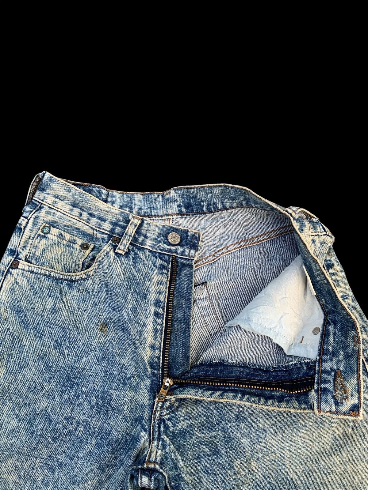 Kapital VINTAGE LEVI'S 502x SELVEDGE BIG E ASICWASH DISTRESSED DENIM Size US 28 / EU 44 - 14 Thumbnail
