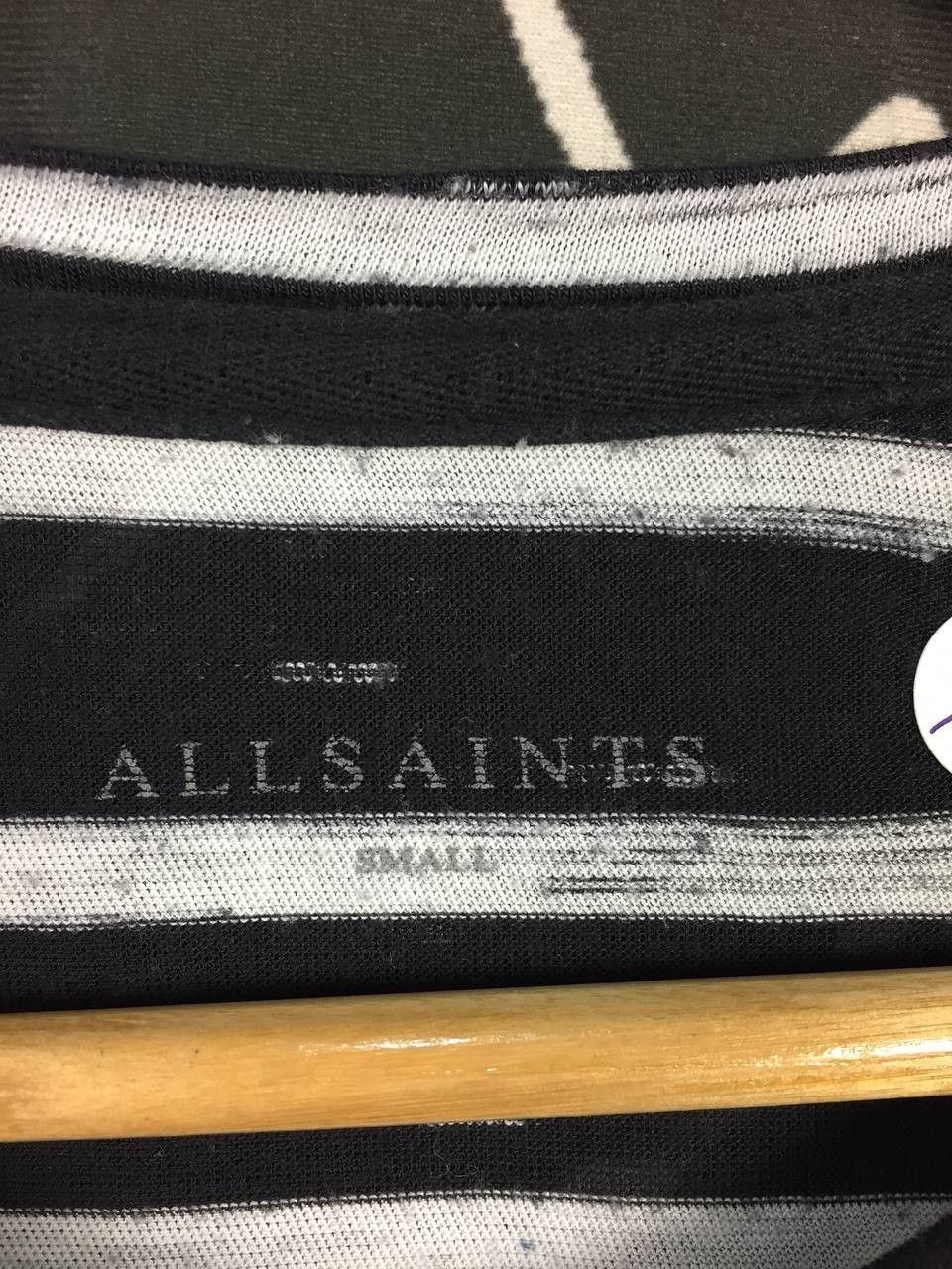 Allsaints ALLSAINTS Casual Striped Designer Tee Size US S / EU 44-46 / 1 - 8 Thumbnail