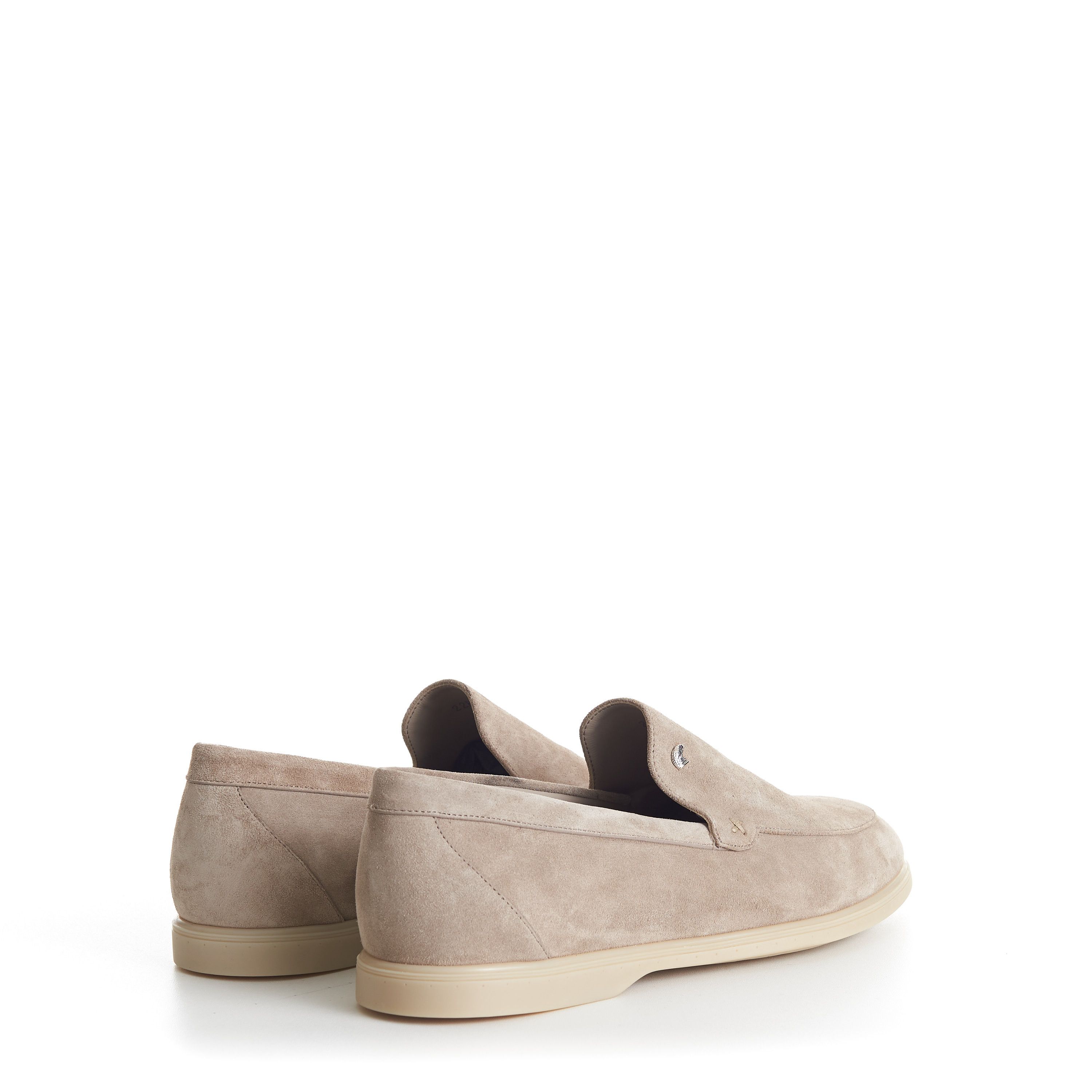 Stefano Ricci Beige Suede Slip-On Loafers - Eagle Head Hardware Size US 7.5 / EU 40-41 - 8 Thumbnail