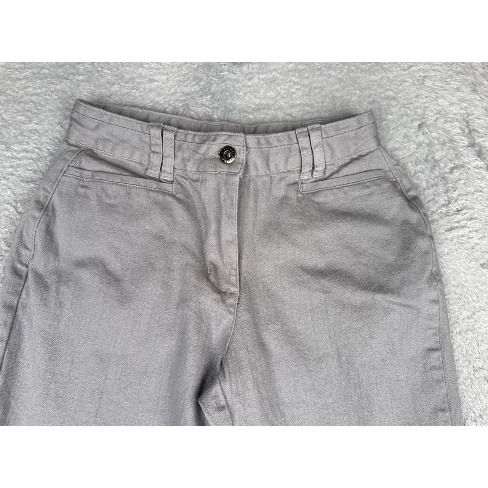 Denime Wombat Womens Jeans Crop Mid Rise 8 Gray Regular Fit Denim 26x22 Size 30" / US 8 / IT 44 - 4 Thumbnail