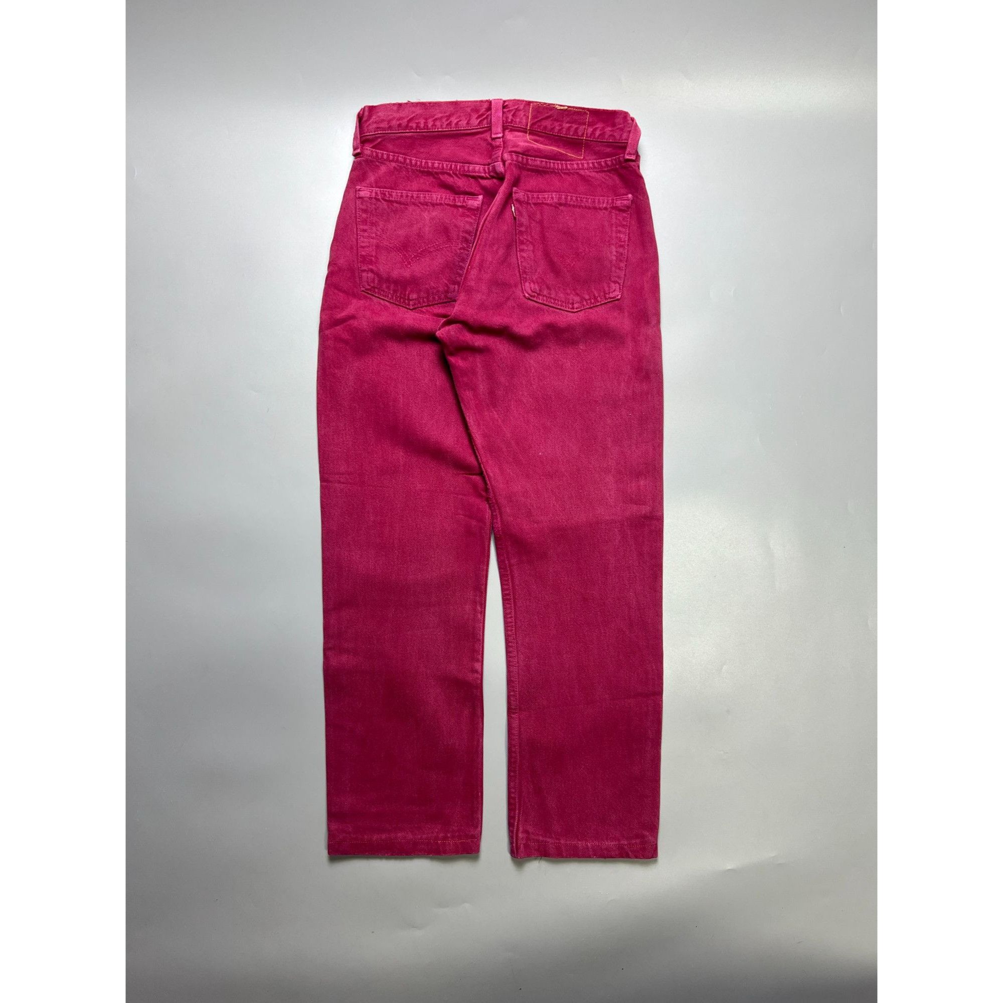 Levi's Vintage Clothing Vintage Levi’s 501 Rare Red Made in USA Denim Jeans (Y1057) Size 25" / US 0 / IT 36 - 9 Thumbnail