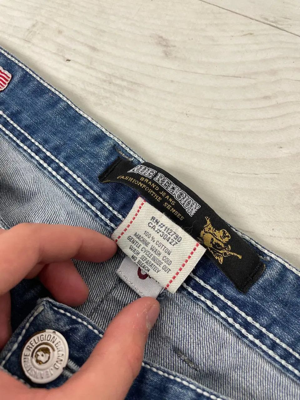 True Religion Vintage True Religion Joye Super Denim Jeans Y2K Japan Size US 36 / EU 52 - 10 Thumbnail