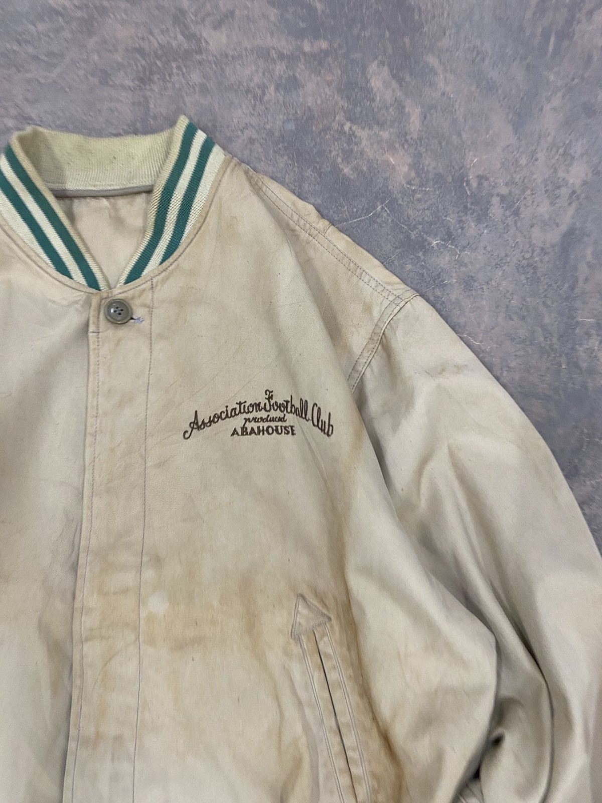 ABAHOUSE 1980s -Abahouse Football Club Varsity Jacket Size US L / EU 52-54 / 3 - 12 Thumbnail