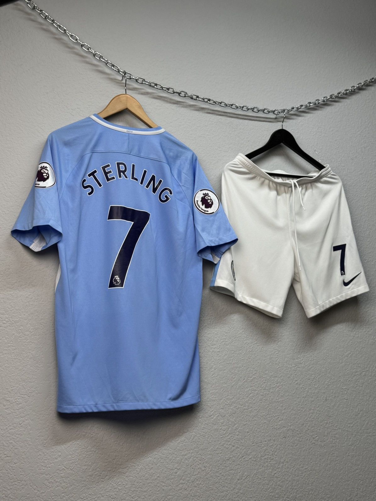 Vintage Vintage Nike Manchester City Sterling 2017 suits blockcore Size US L / EU 52-54 / 3 - 15 Thumbnail