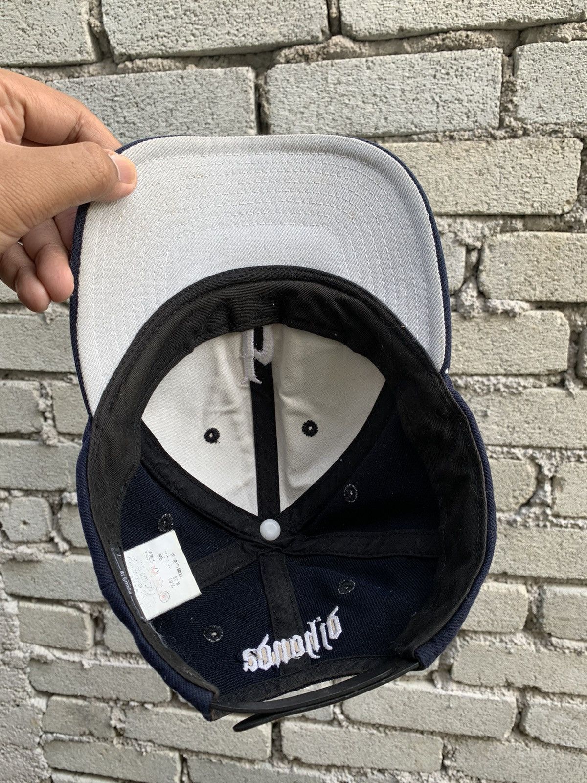 Japanese Brand Steals! DJ Honda Navy Dad Hat Cap Embroided Spellout Size ONE SIZE - 6 Thumbnail