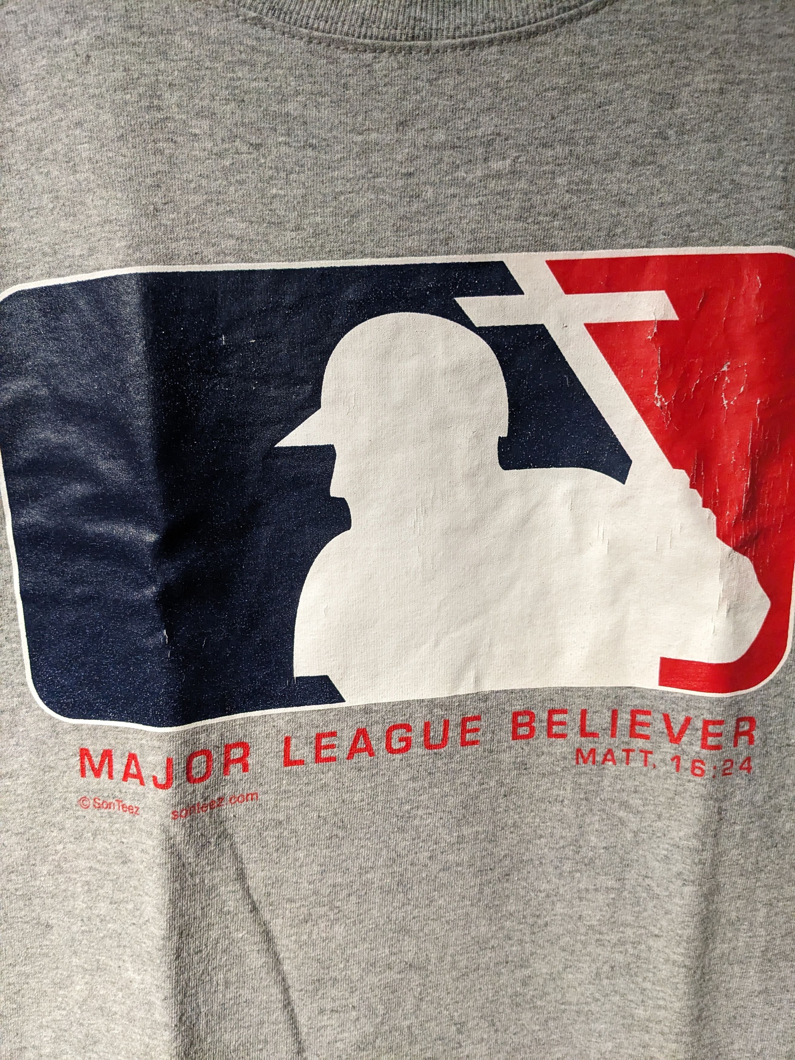 MLB × Vintage Vintage Y2K MLB Matt 16:24 Religion Christian Medium T-Shirt Size US M / EU 48-50 / 2 - 2 Thumbnail