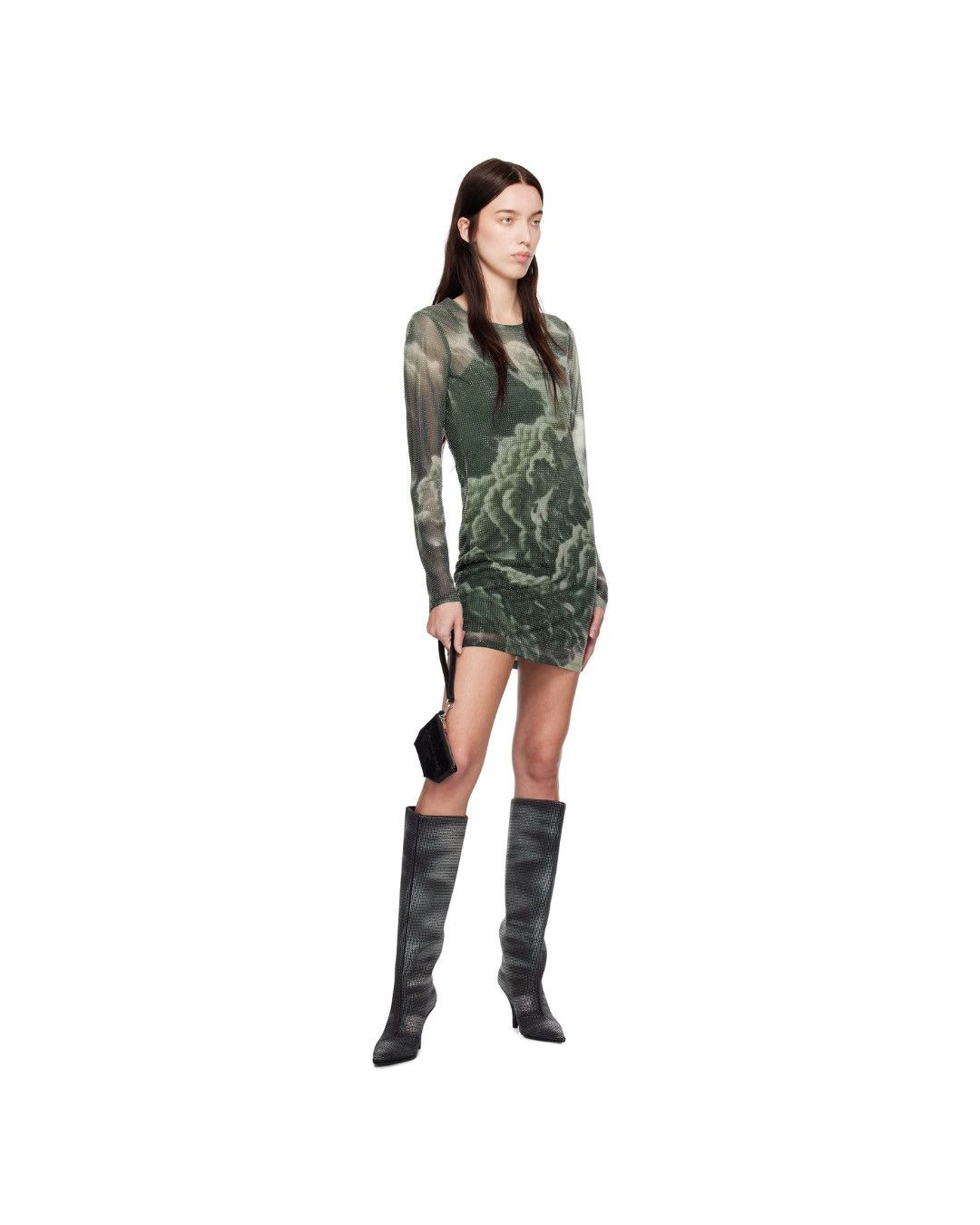 Alexander Wang Alexander Wang long sleeve green mini dress Size L / US 10 / IT 46 - 3 Thumbnail