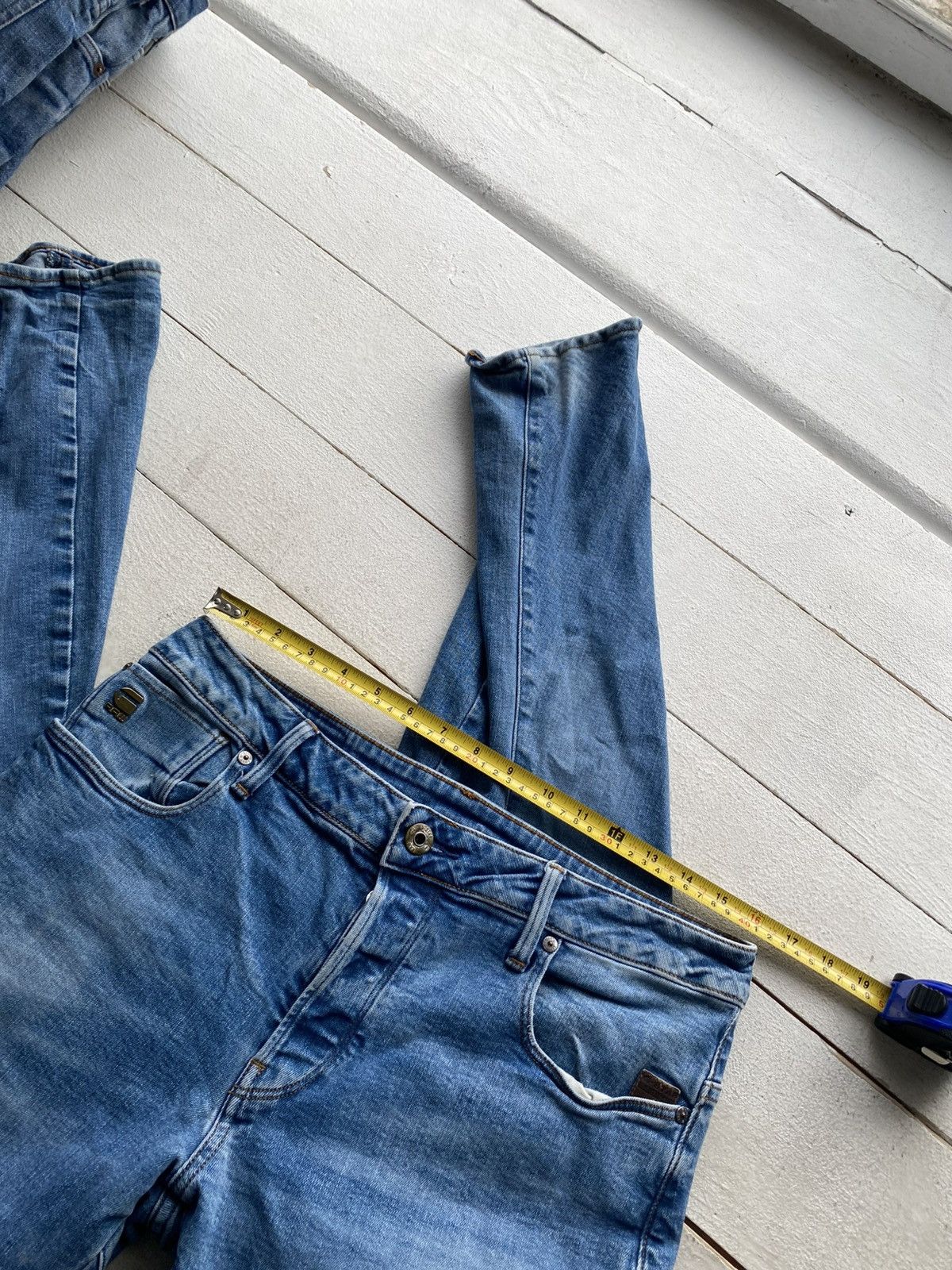 G-Star Vintage Y2K G-Star RAW Slim Tapered Blue Denim Jeans Stretch Size US 32 / EU 48 - 18 Thumbnail