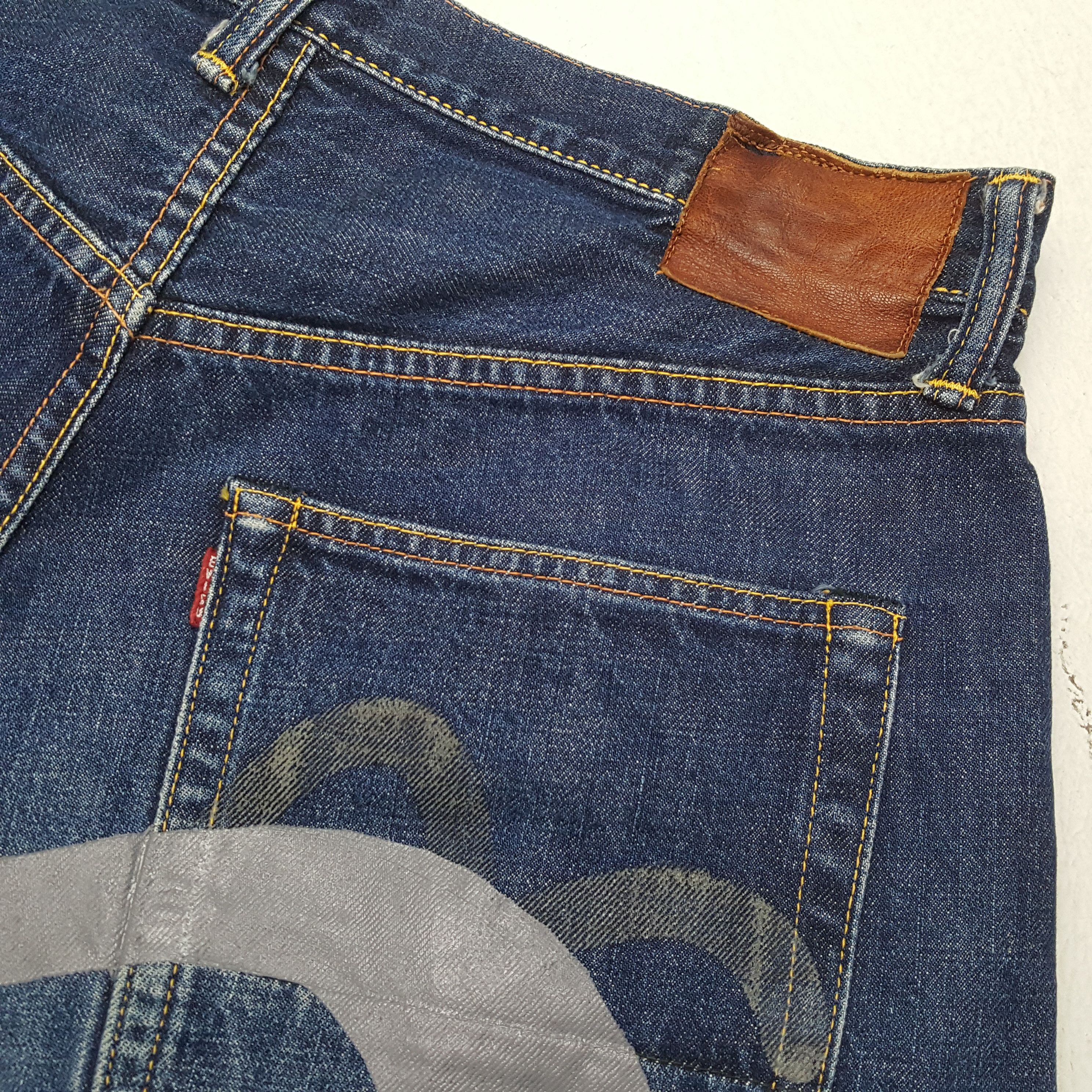 Evisu EVISU Jeans Japanese Brand Streetwear Custom Daicock Style Size US 31 - 15 Thumbnail