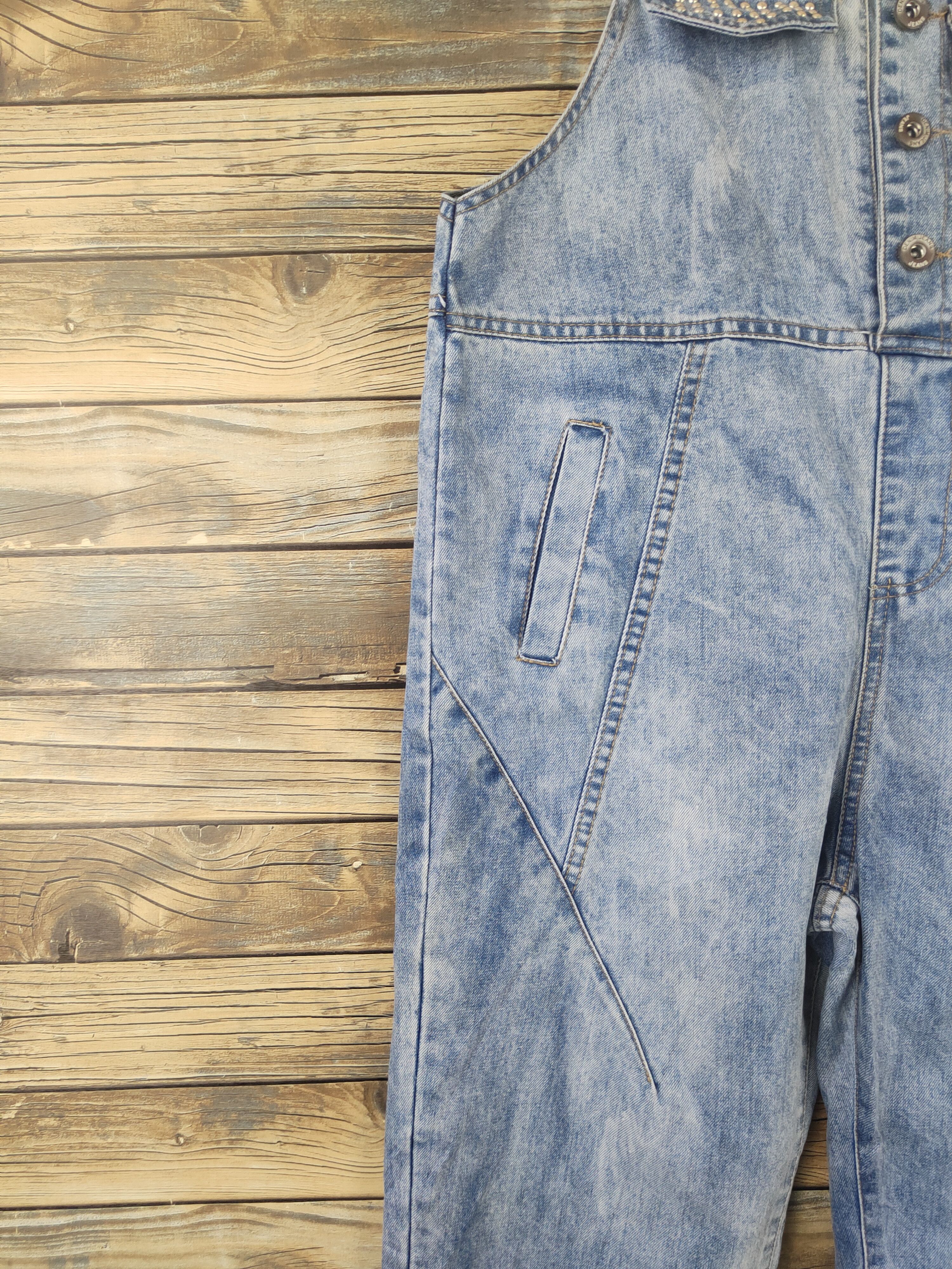 Japanese Brand × Vintage Vintage Japanese Brand Light Blue Denim Jumpsuits Size 36" / US 14 / IT 50 - 6 Thumbnail