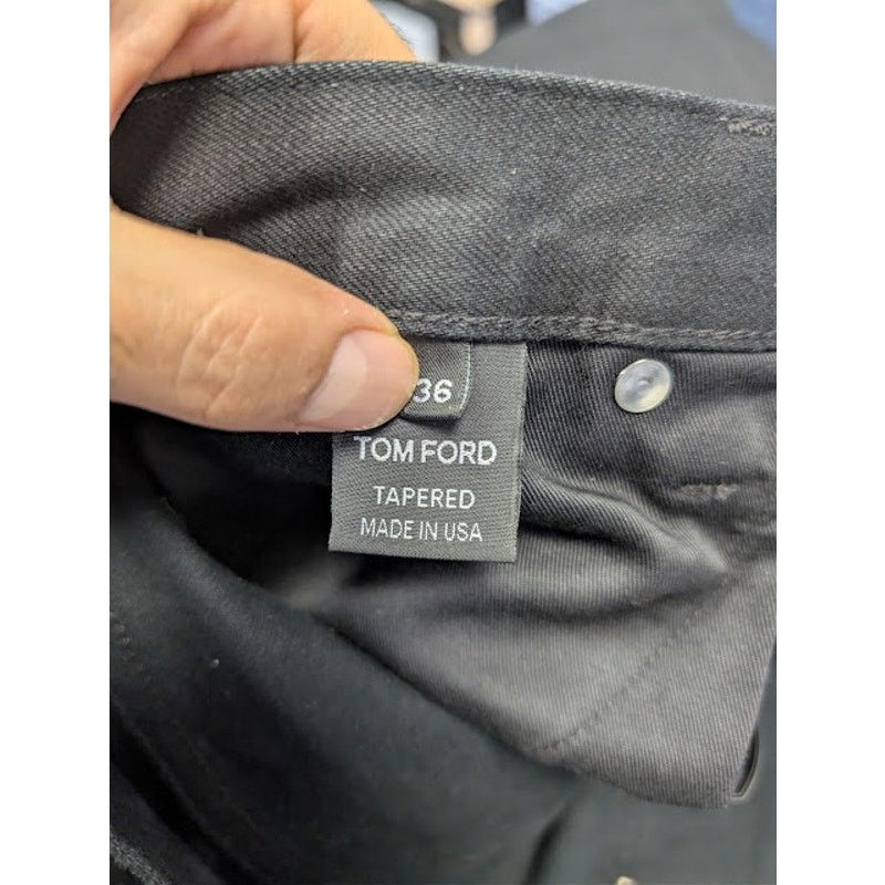 Tom Ford o1rshd1 Tapered Fit Denim Jeans in Black Size US 36 / EU 52 - 14 Thumbnail