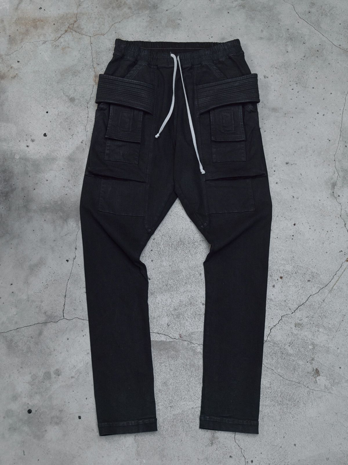 Rick Owens Drkshdw RICK OWENS DRKSHDW CREATCH CARGO PANTS -BLACK Size US 30 / EU 46 - 1 Thumbnail