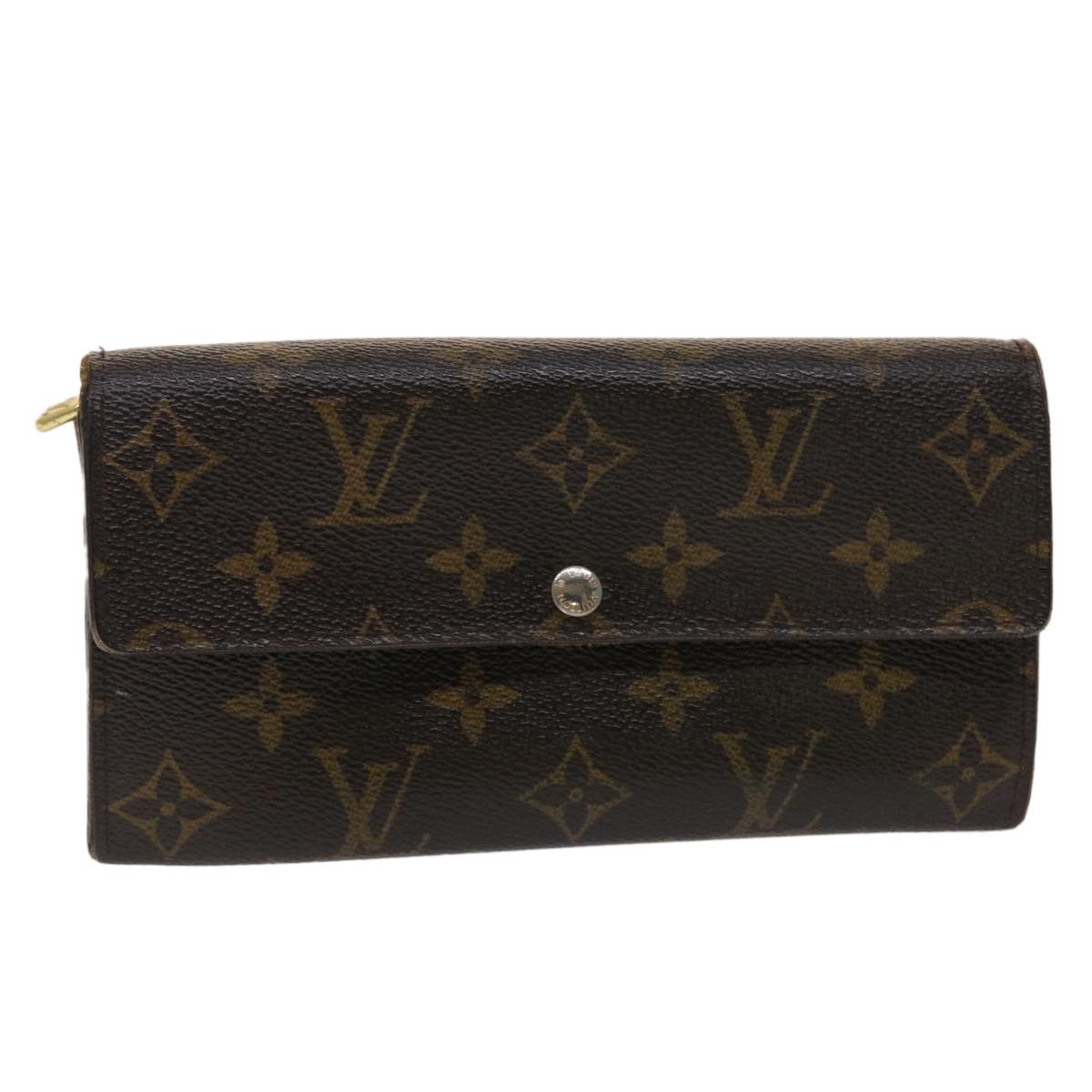 LOUIS VUITTON Monogram Multicolor Long Wallet Coin Purse 2Set Auth