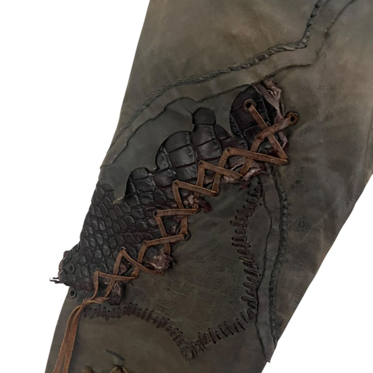 14th Addiction 14th addiction leather crocodile pants Size US 31 - 8 Thumbnail