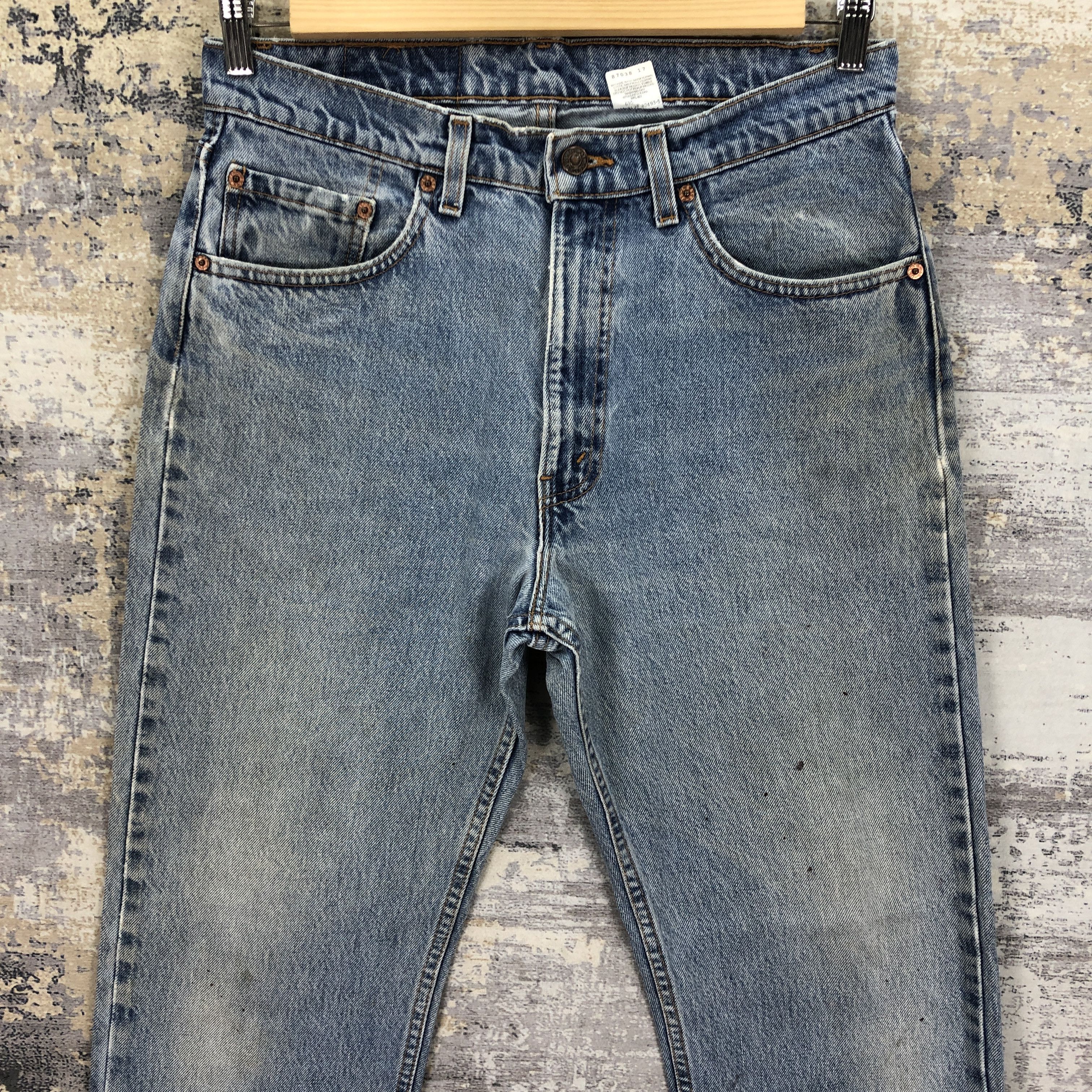Levi's Vintage 90s Levis 505 Stone Wash Jeans Levi's Faded Denim Size US 32 / EU 48 - 3 Thumbnail