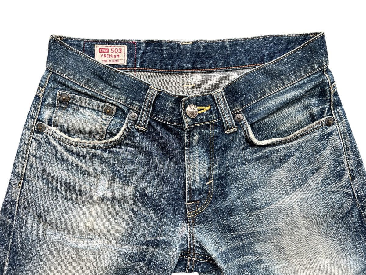 Edwin Vintage Edwin Distressed Denim Jeans 33x31 Size 33" - 6 Thumbnail
