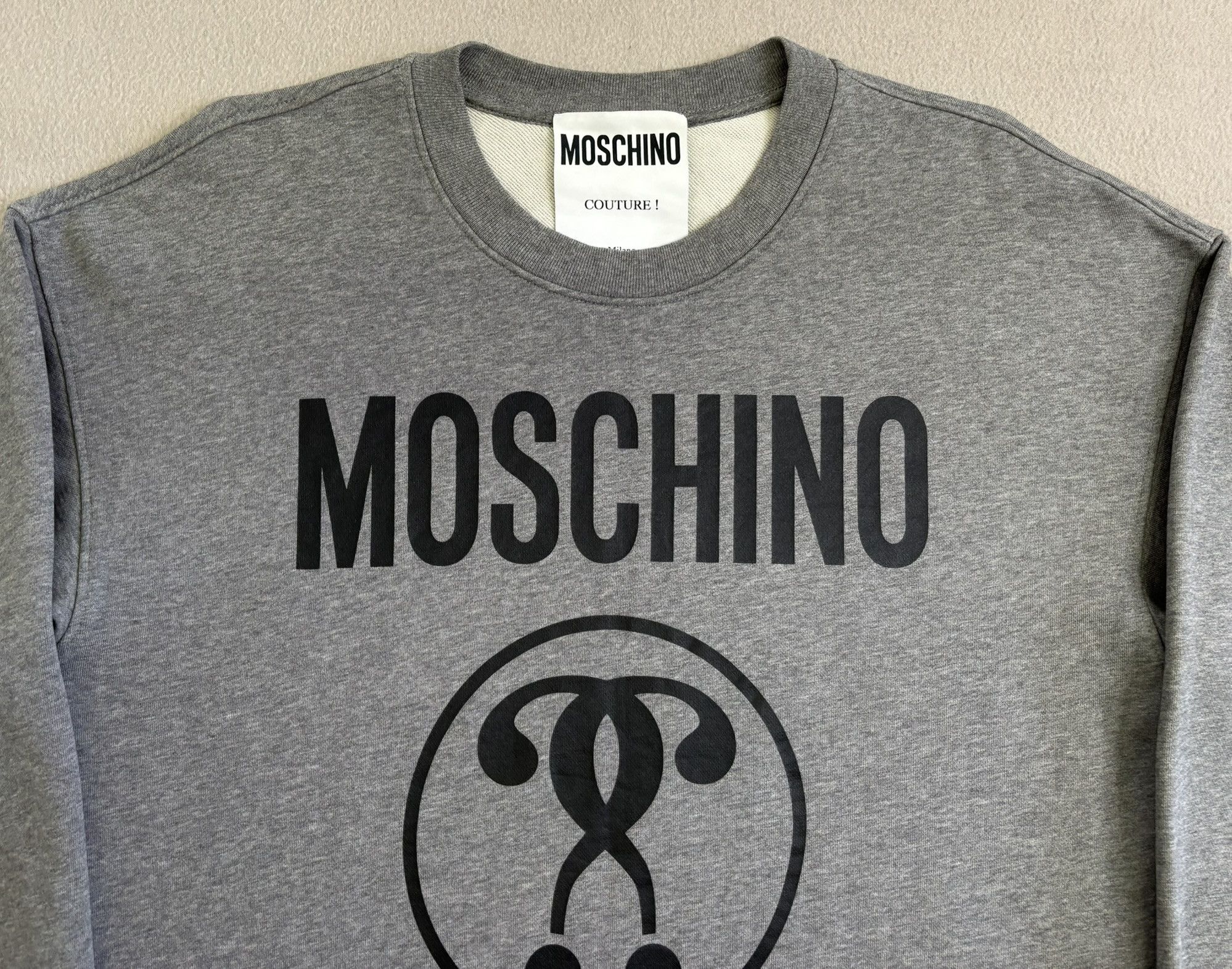 Moschino Moschino Milano gray sweatshirt medium Size US M / EU 48-50 / 2 - 6 Thumbnail