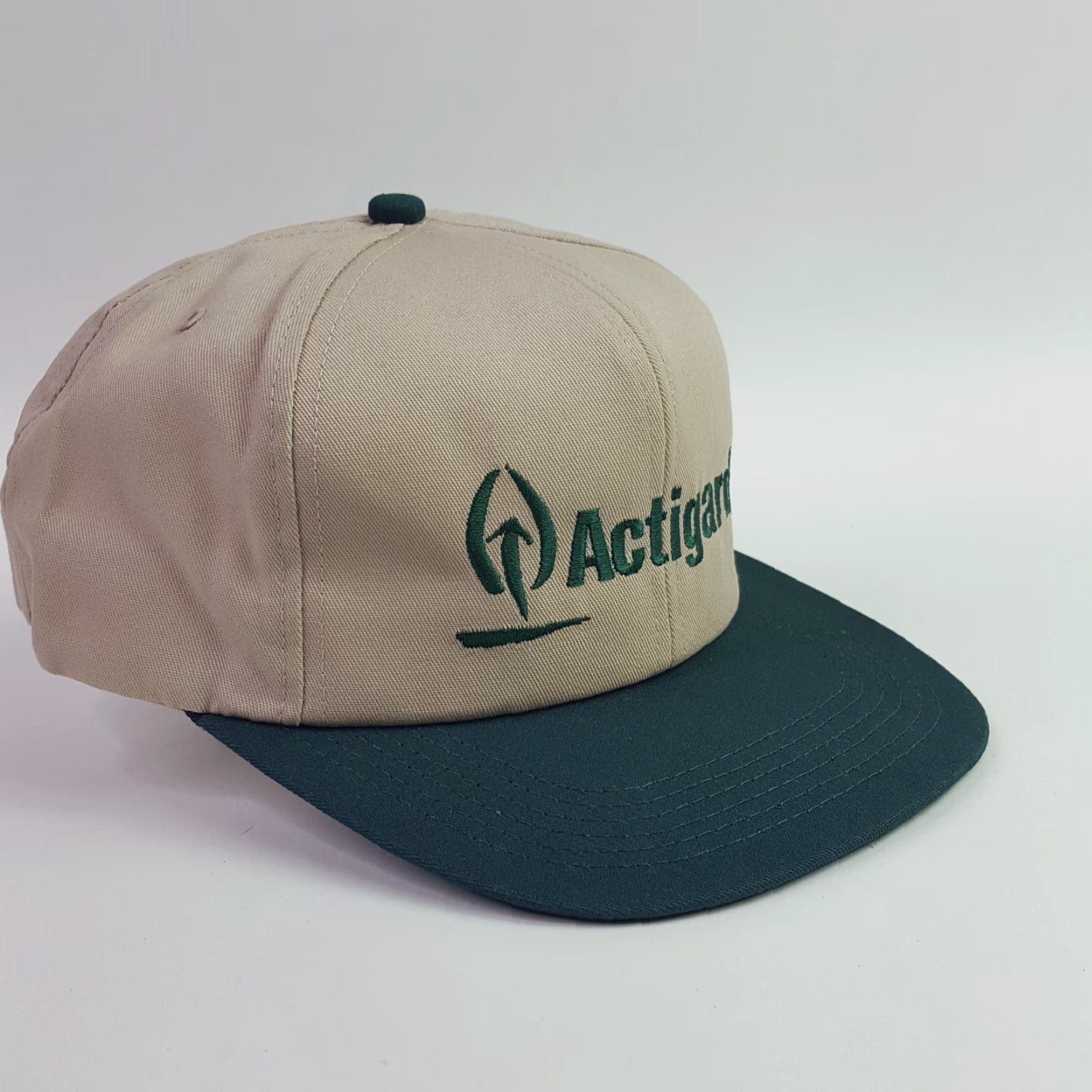Vintage VINTAGE K-Products Trucker Hat USA Embroidered Adjustable Cap Green Beige Farm Retro Cap Hat Mens Size ONE SIZE - 5 Thumbnail