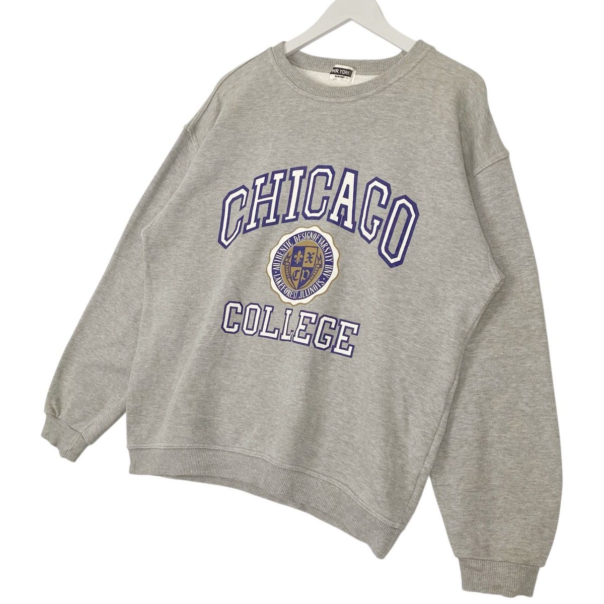 Other Vintage Chicago College Sweatshirt Crewneck Grey Big Logo Size US L / EU 52-54 / 3 - 2 Thumbnail